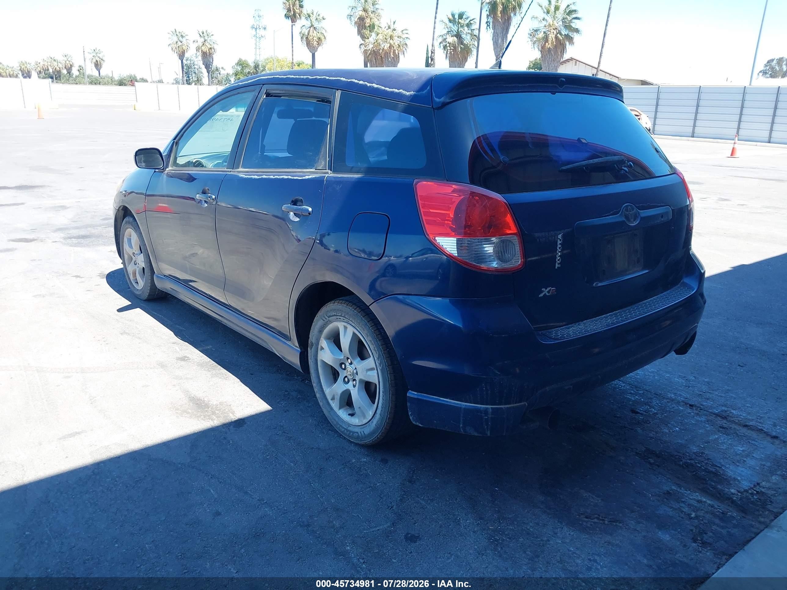 2003 Toyota Matrix Xr Blue vin: 2T1KR32EX3C069748