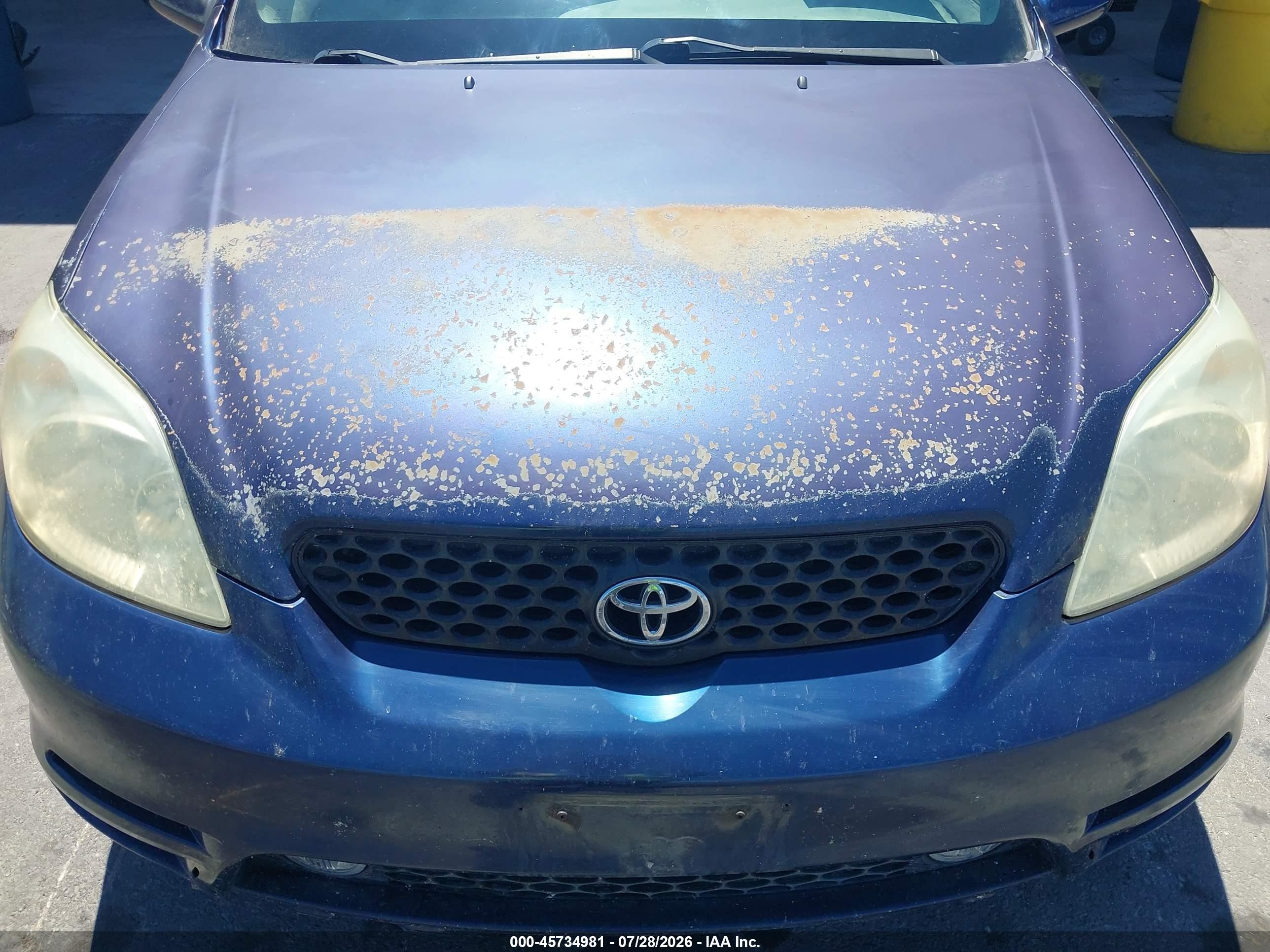 2003 Toyota Matrix Xr Blue vin: 2T1KR32EX3C069748