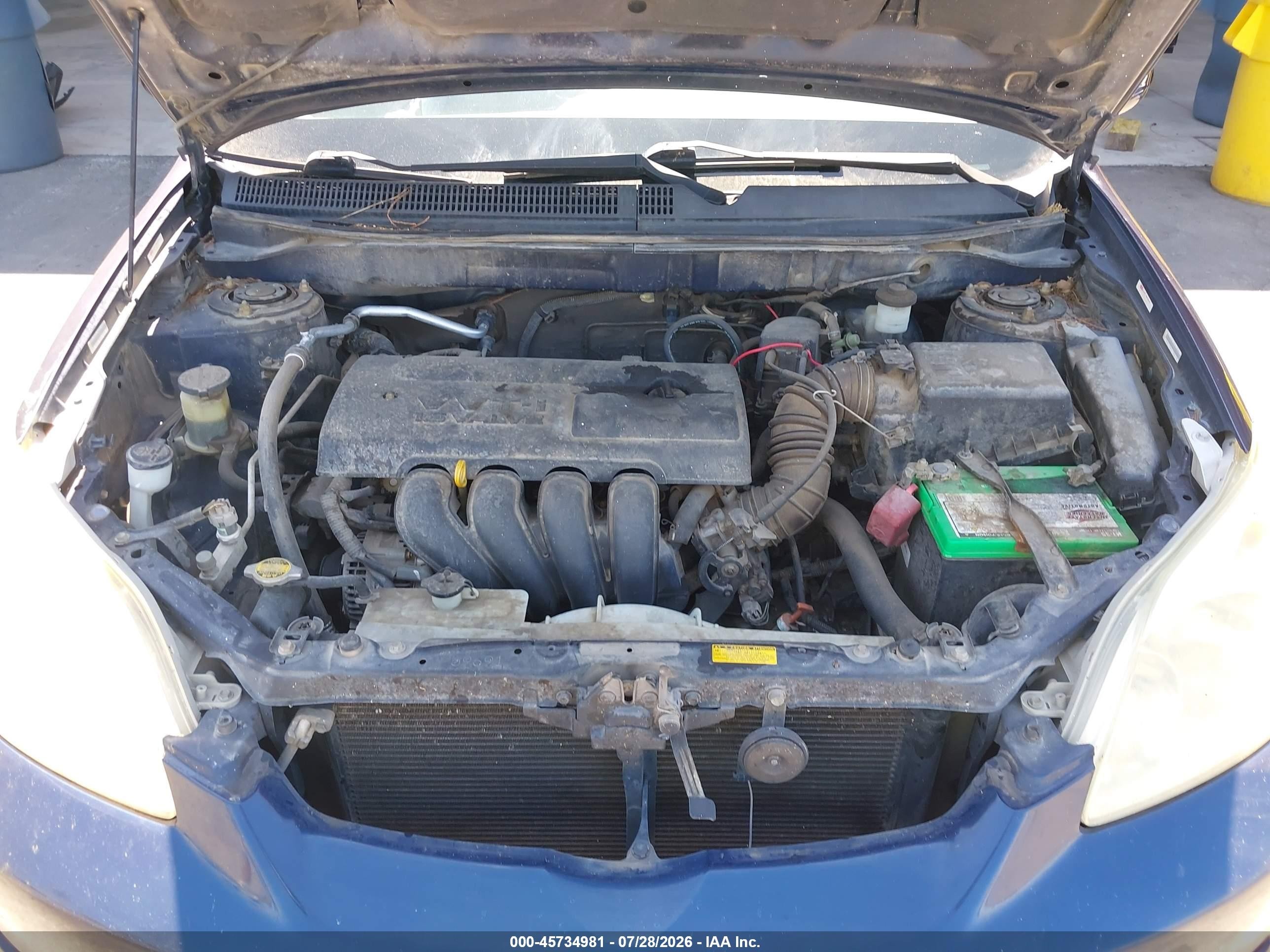 2003 Toyota Matrix Xr Blue vin: 2T1KR32EX3C069748