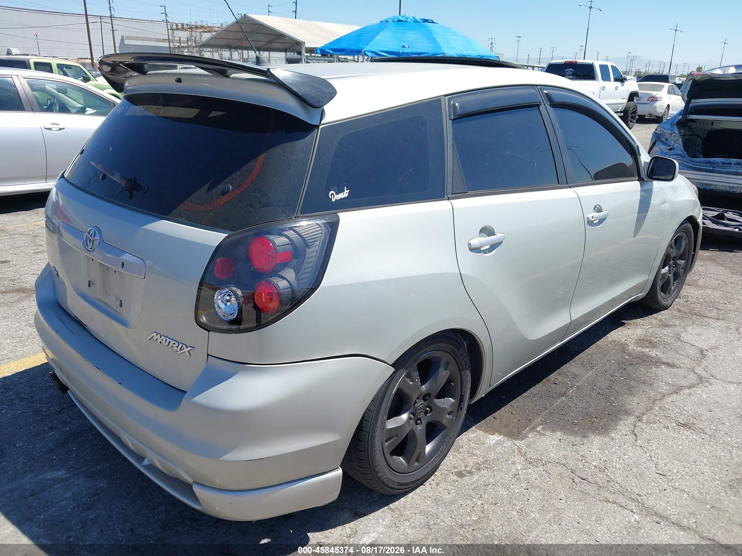 2003 Toyota Matrix Xr Gray vin: 2T1KR32EX3C143900