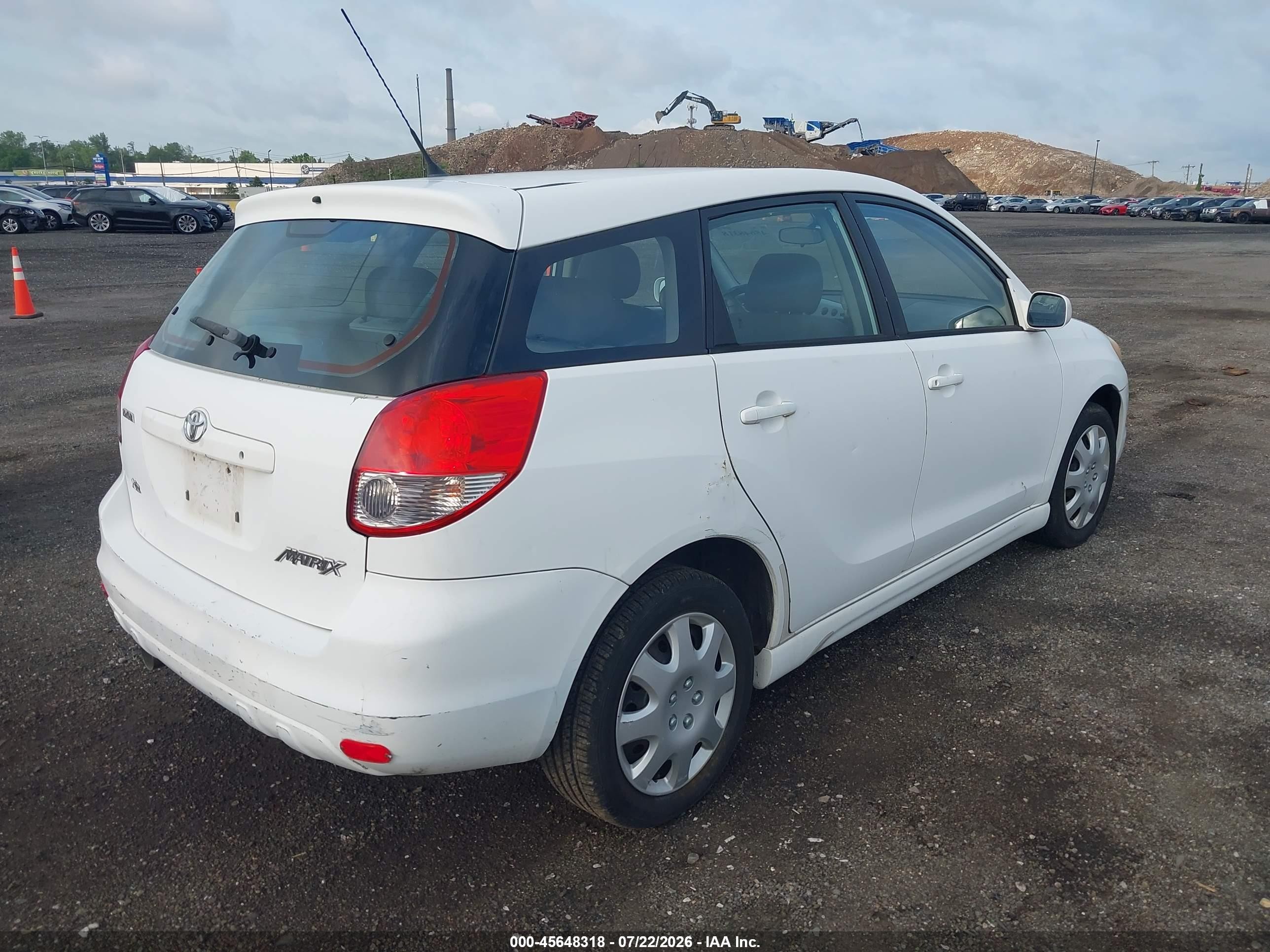 2003 Toyota Matrix Xr White vin: 2T1KR32EX3C160650
