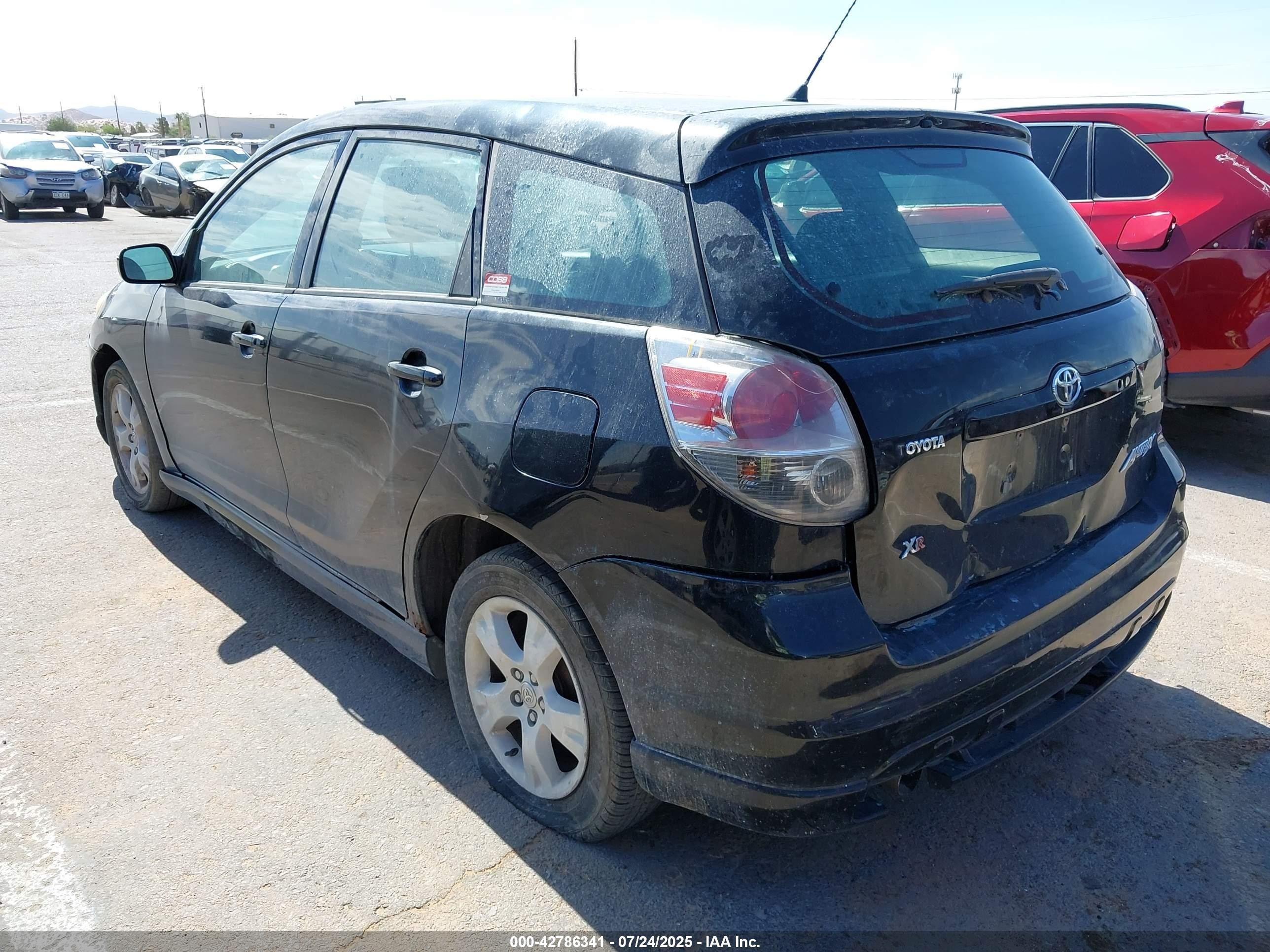 2005 Toyota Matrix Xr Black vin: 2T1KR32EX5C386707