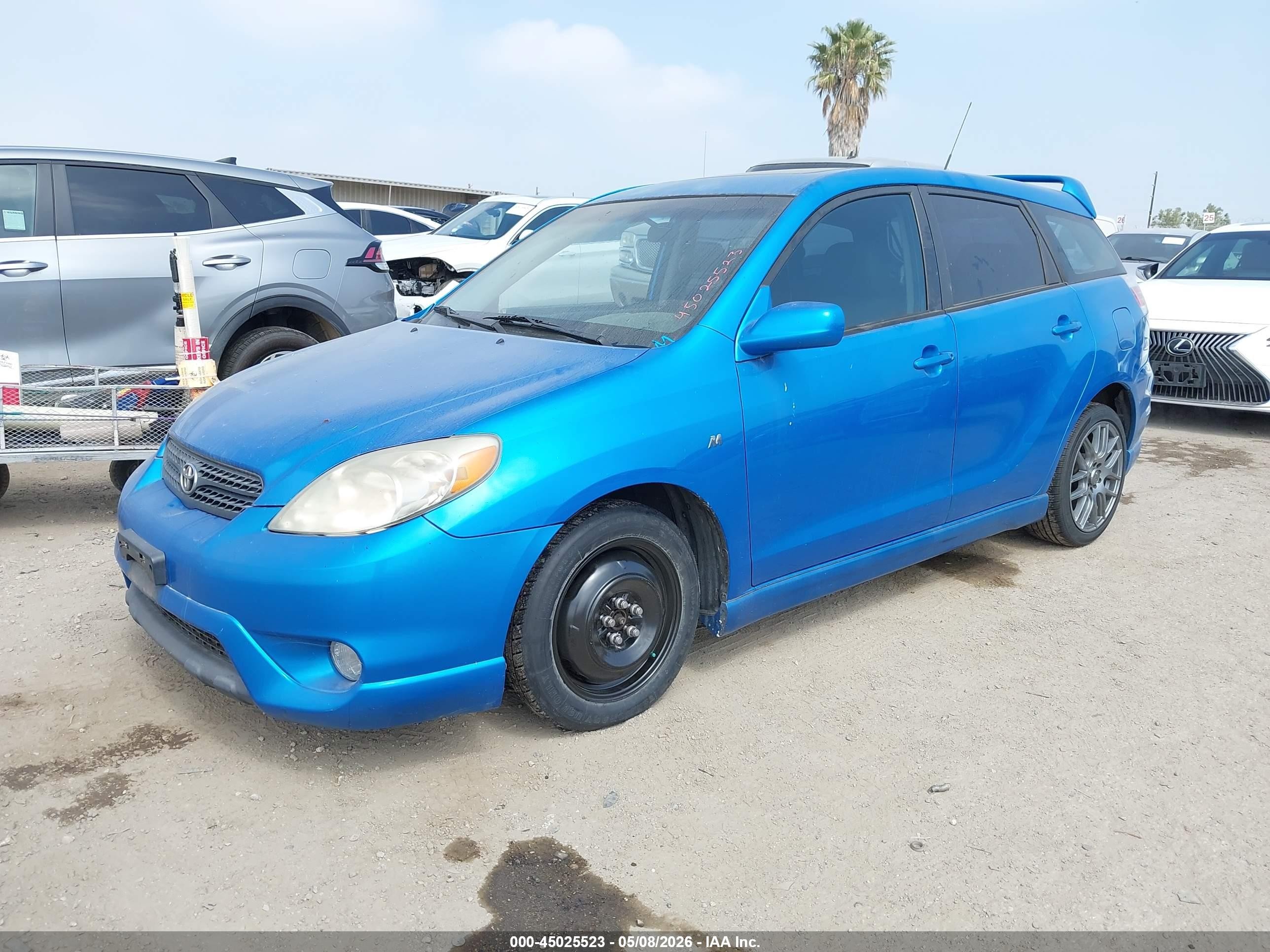 2007 Toyota Matrix Xr Blue vin: 2T1KR32EX7C631444