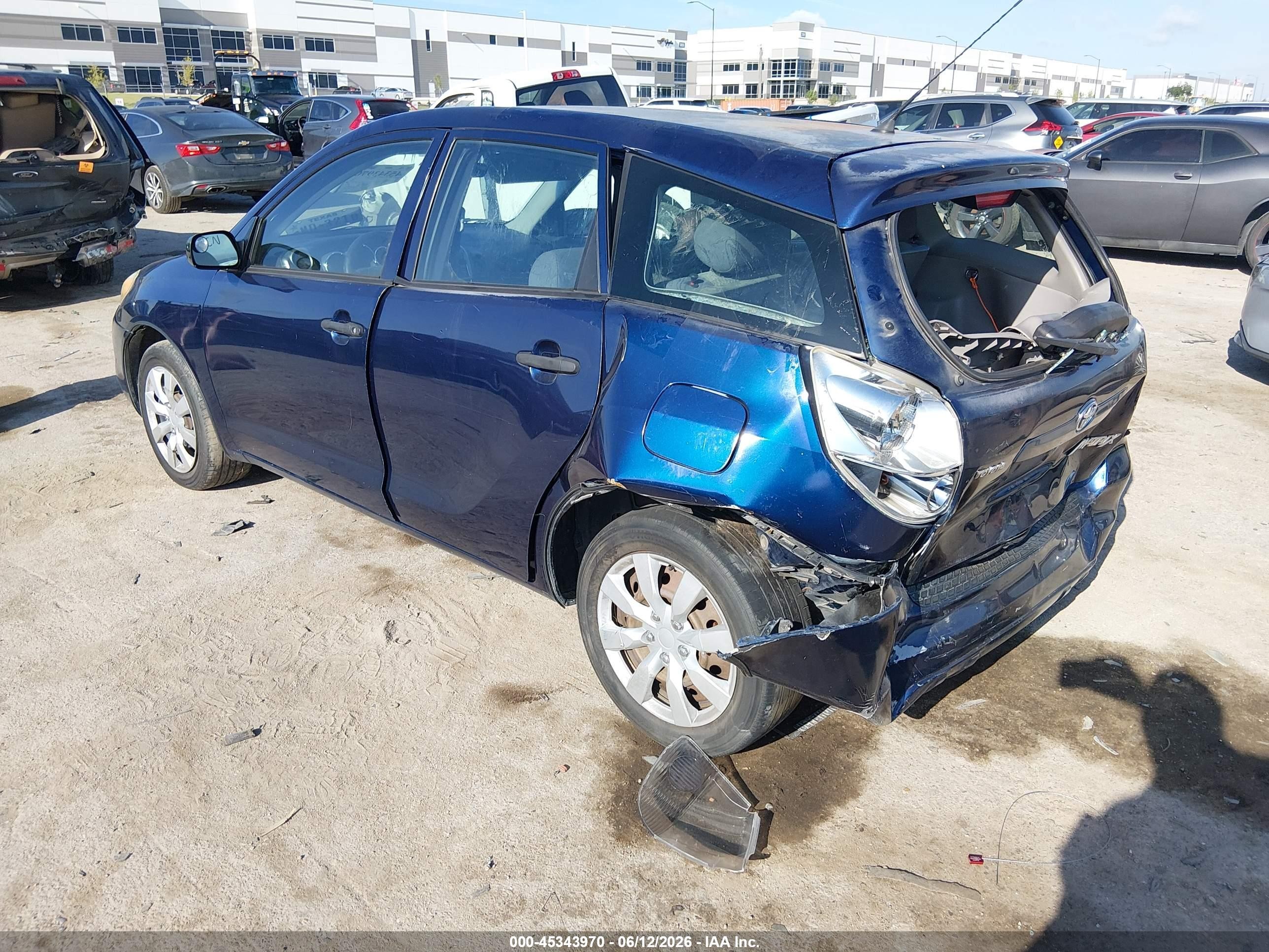 2007 Toyota Matrix   Blue vin: 2T1KR32EX7C632822