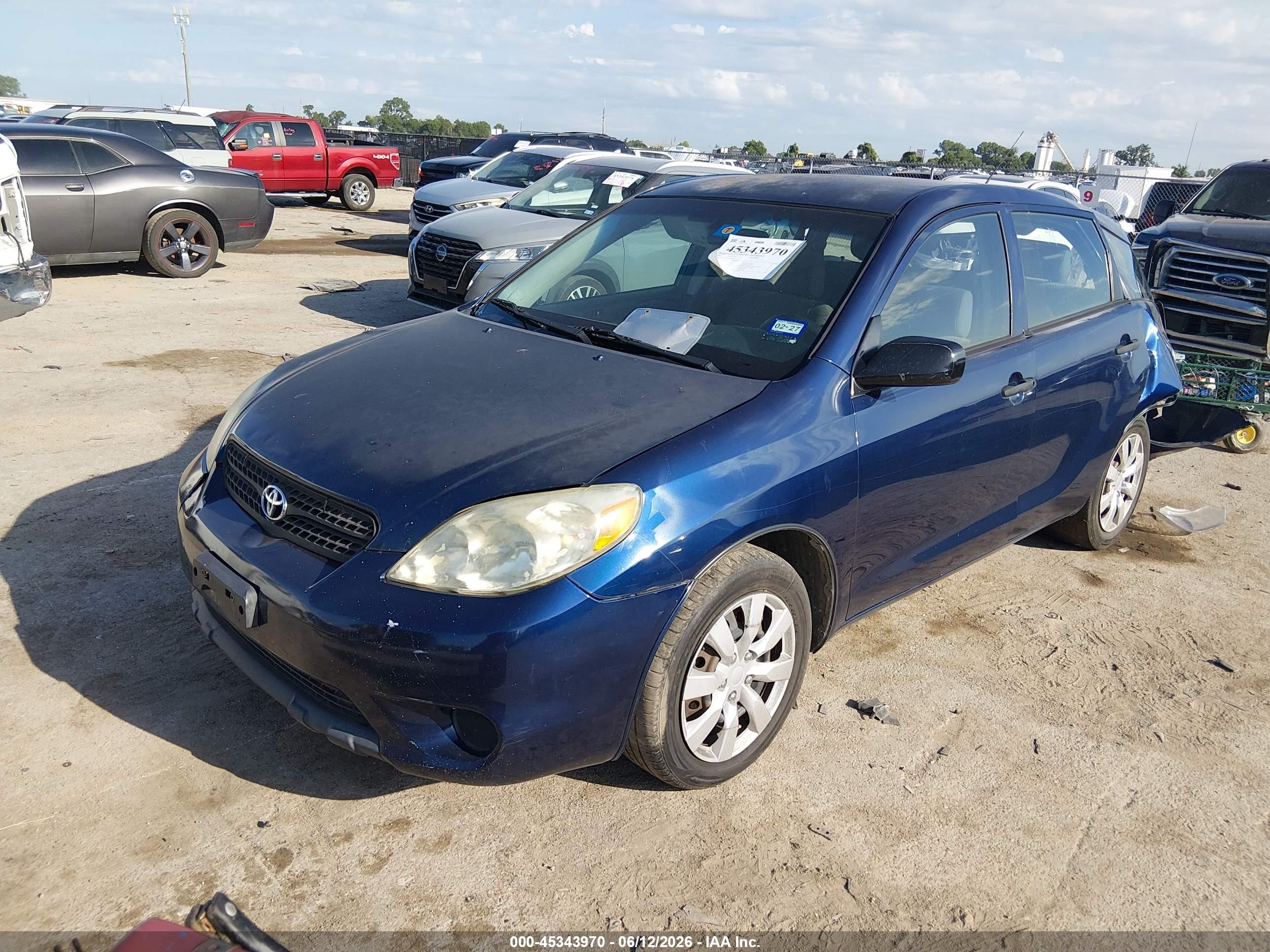 2007 Toyota Matrix   Blue vin: 2T1KR32EX7C632822