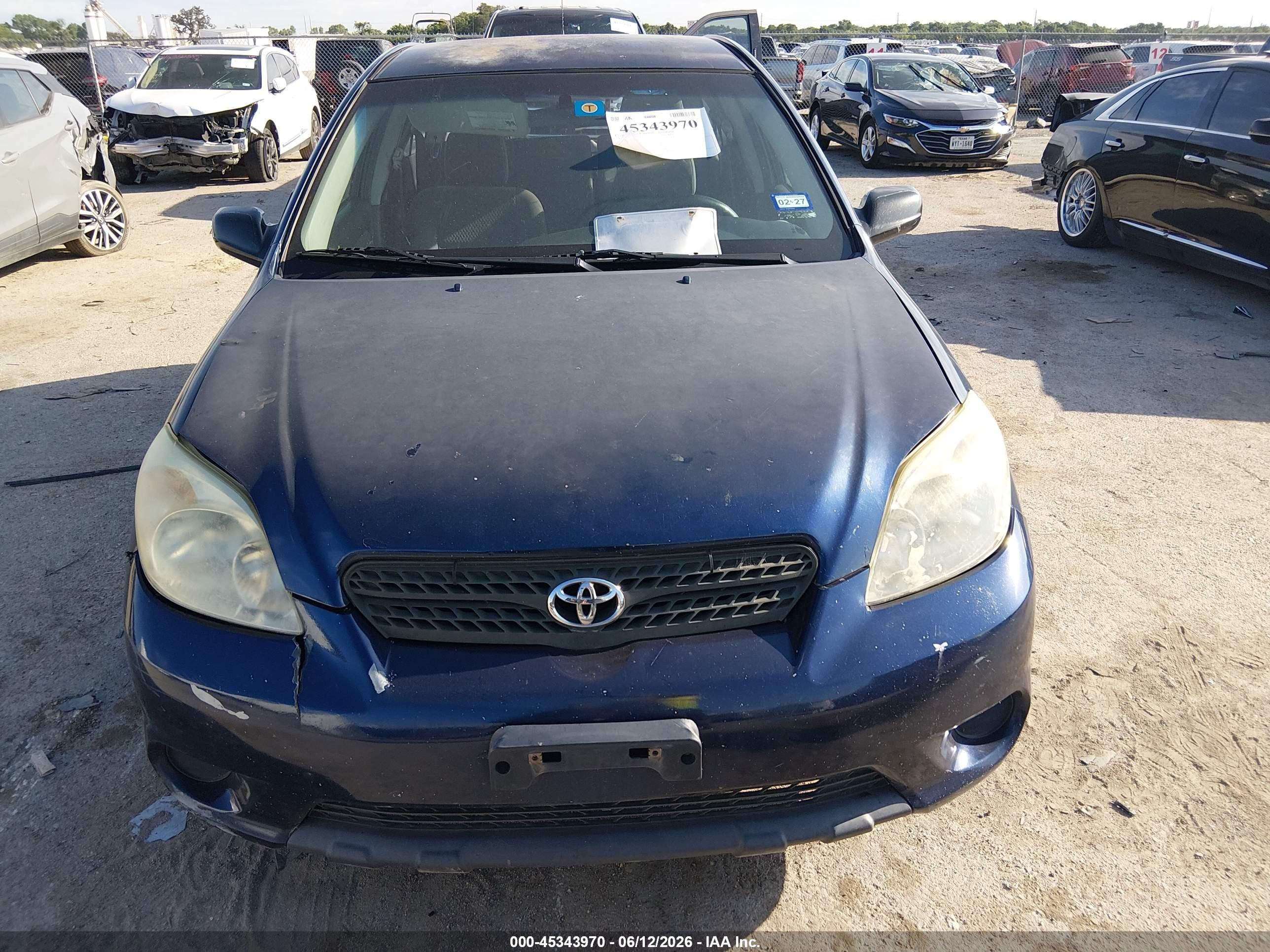 2007 Toyota Matrix   Blue vin: 2T1KR32EX7C632822