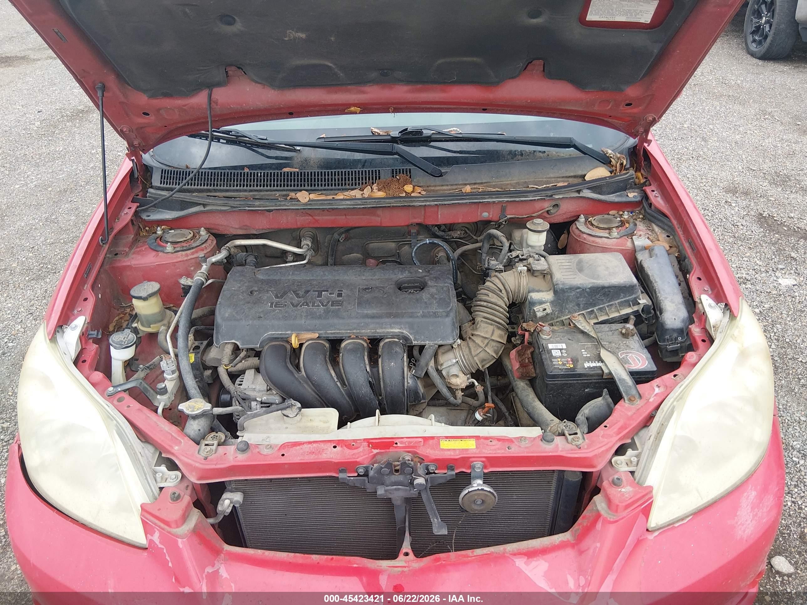 2007 Toyota Matrix Xr Red vin: 2T1KR32EX7C633355