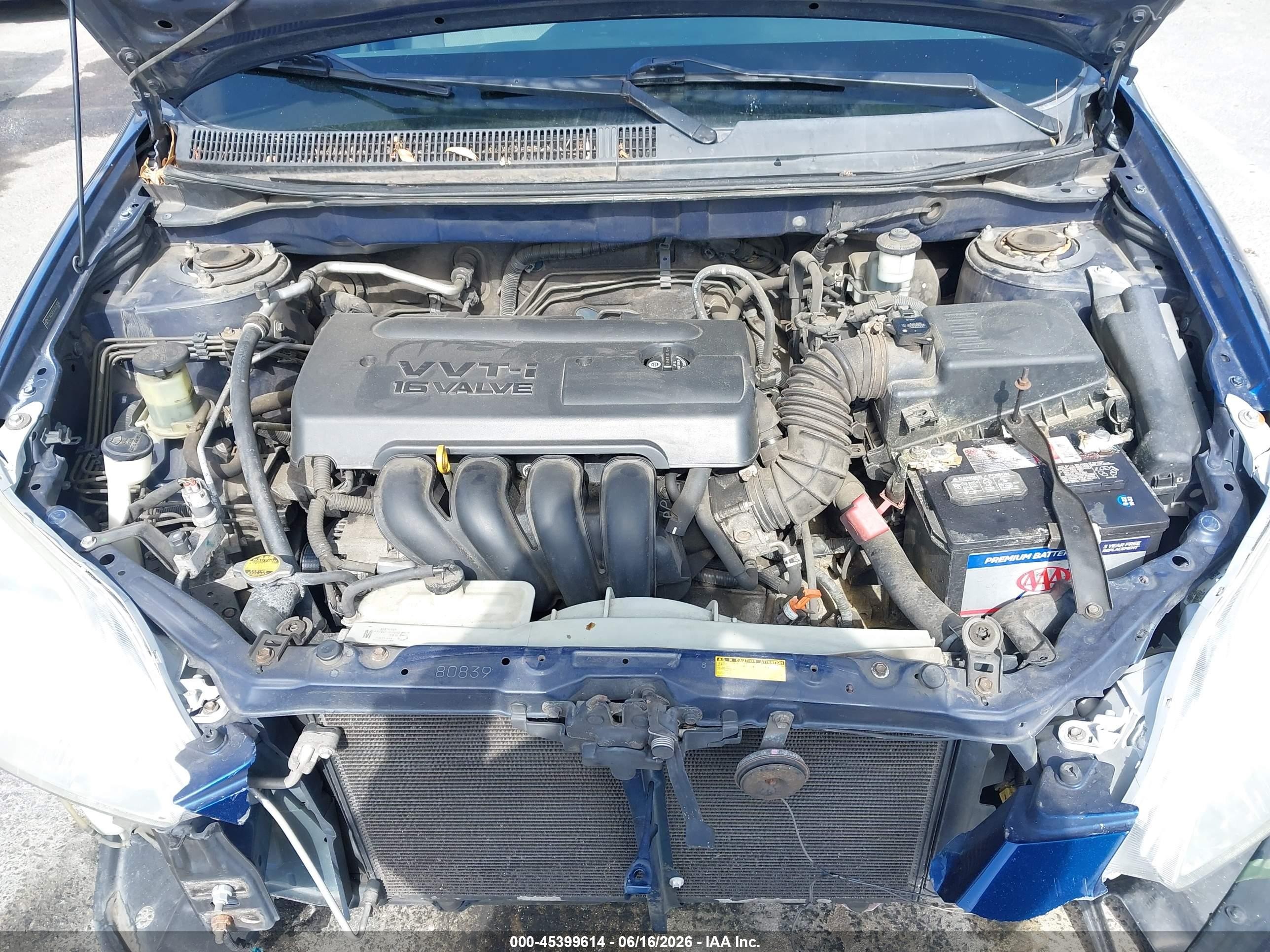 2007 Toyota Matrix Xr Blue vin: 2T1KR32EX7C651936