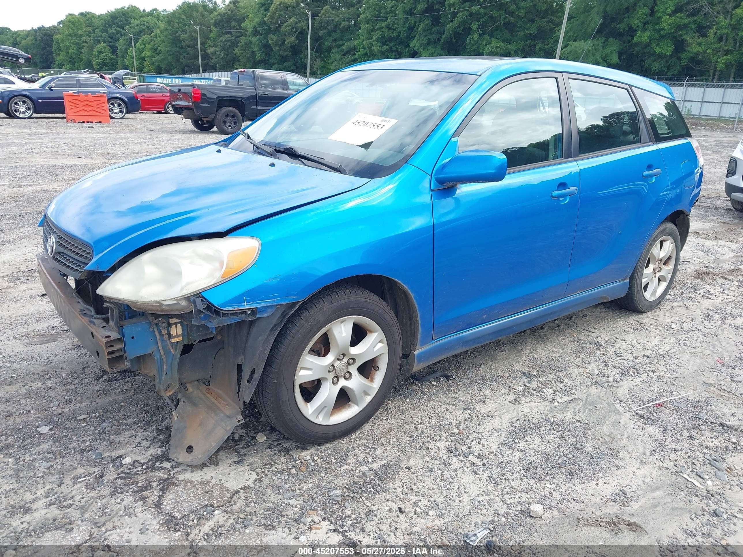 2008 Toyota Matrix Xr Blue vin: 2T1KR32EX8C687191