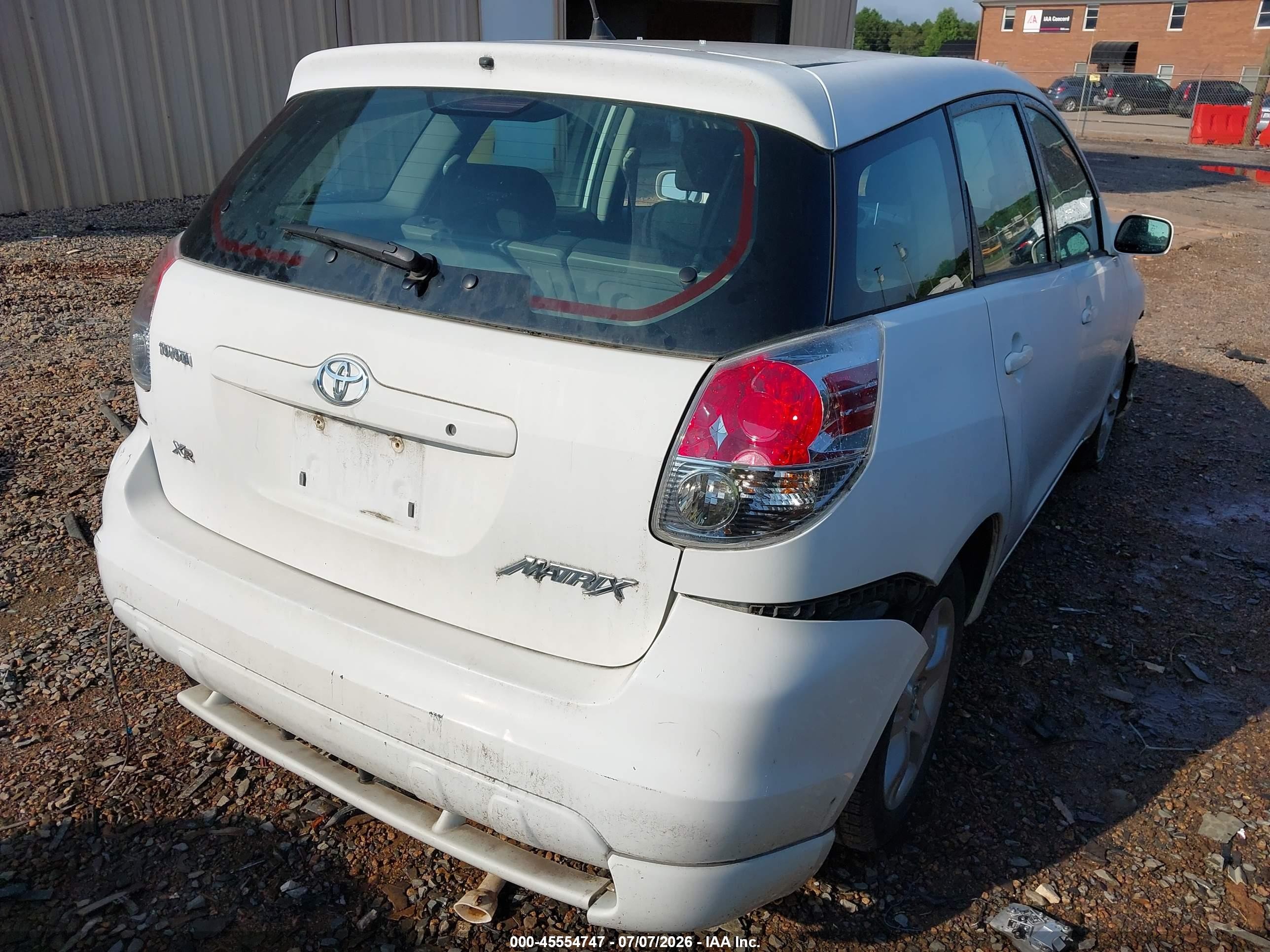 2008 Toyota Matrix Xr White vin: 2T1KR32EX8C687658