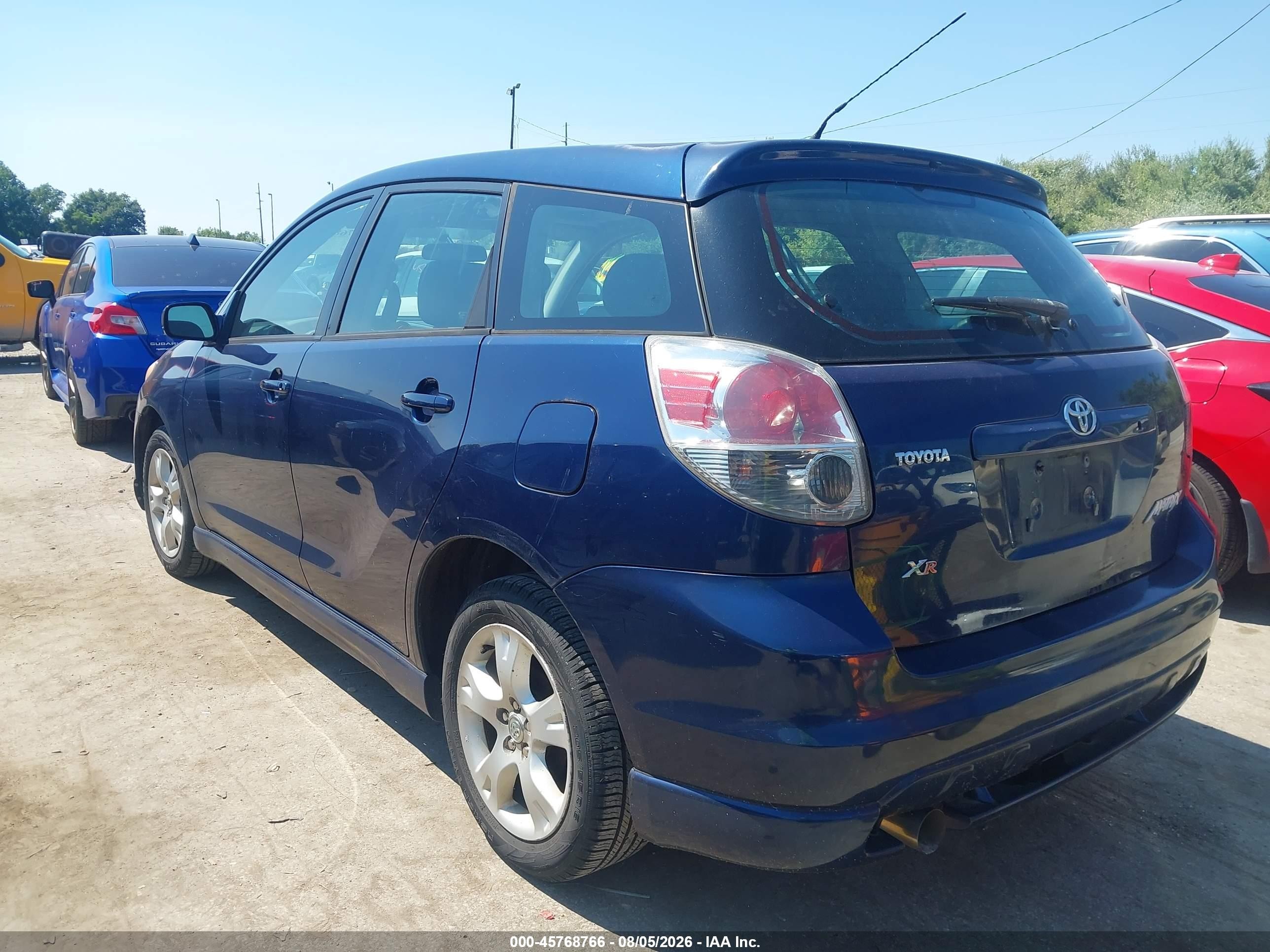2008 Toyota Matrix Xr Blue vin: 2T1KR32EX8C710999