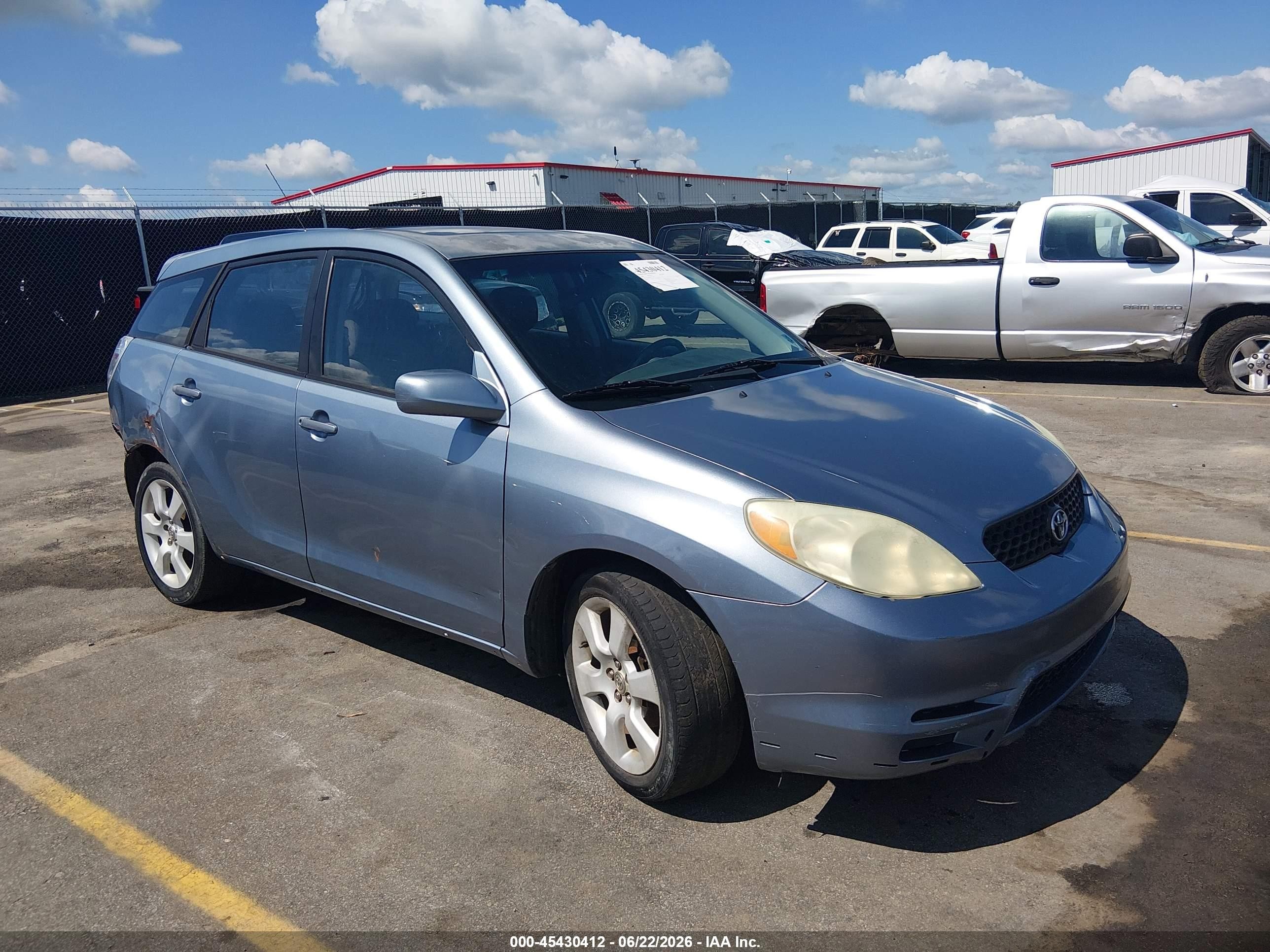 2004 Toyota Matrix Xr Blue vin: 2T1KR38E64C236308