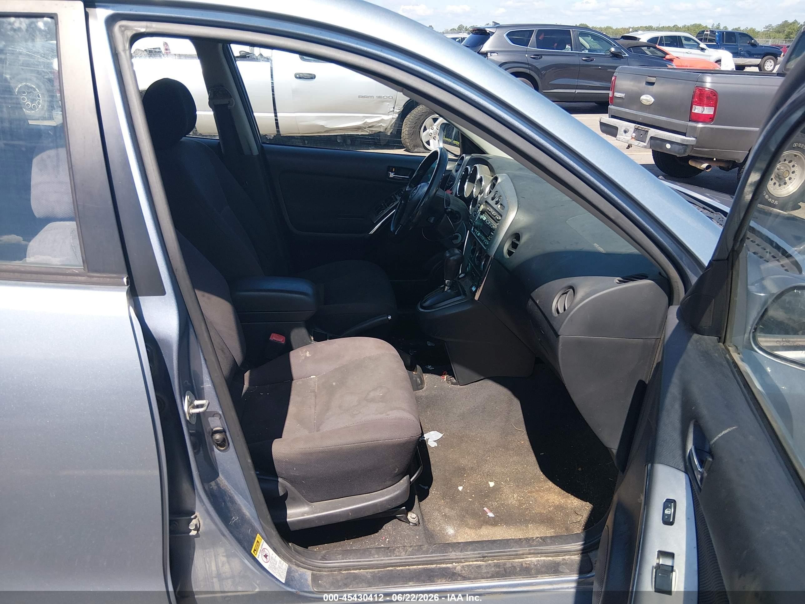 2004 Toyota Matrix Xr Blue vin: 2T1KR38E64C236308
