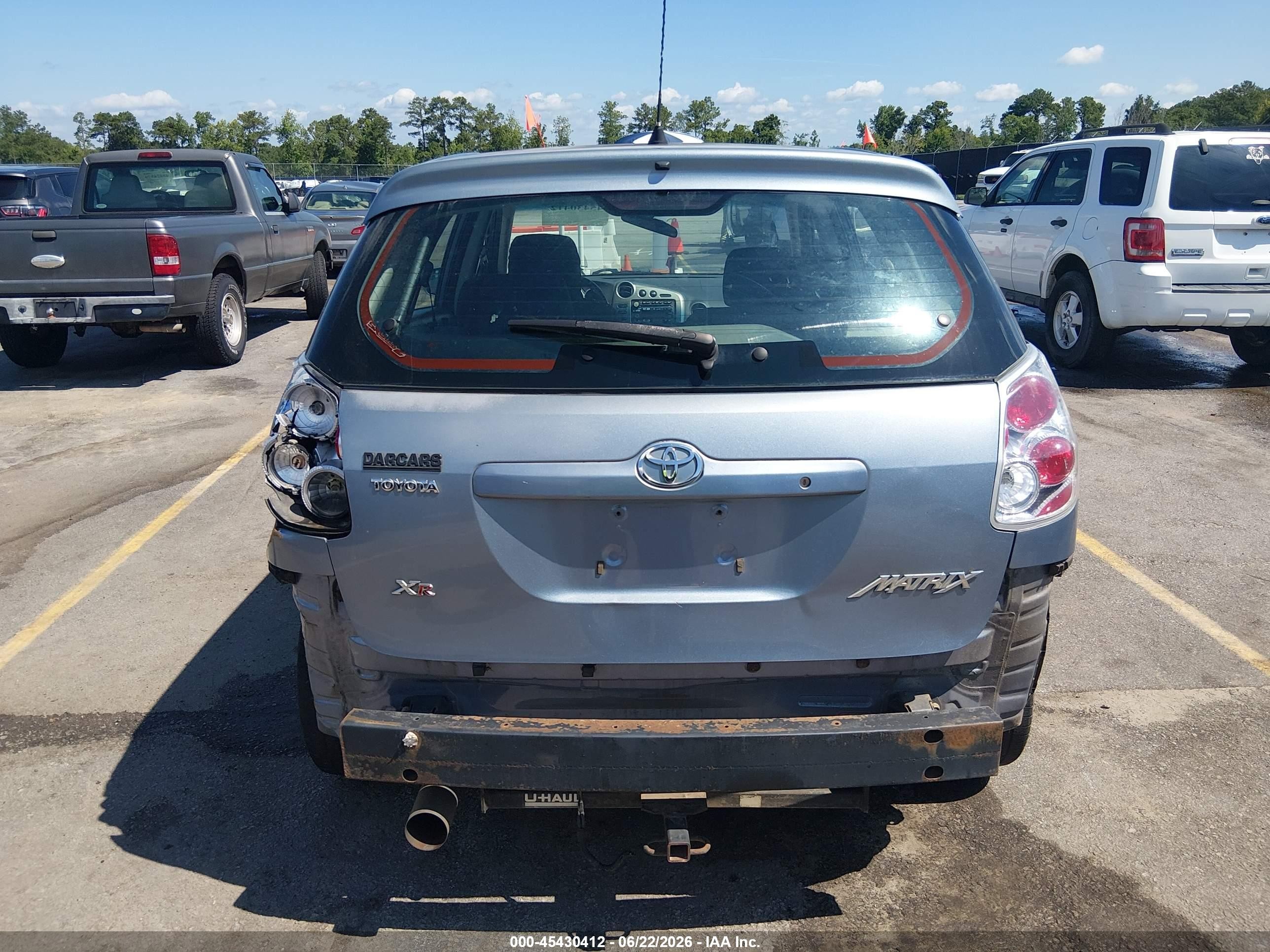 2004 Toyota Matrix Xr Blue vin: 2T1KR38E64C236308