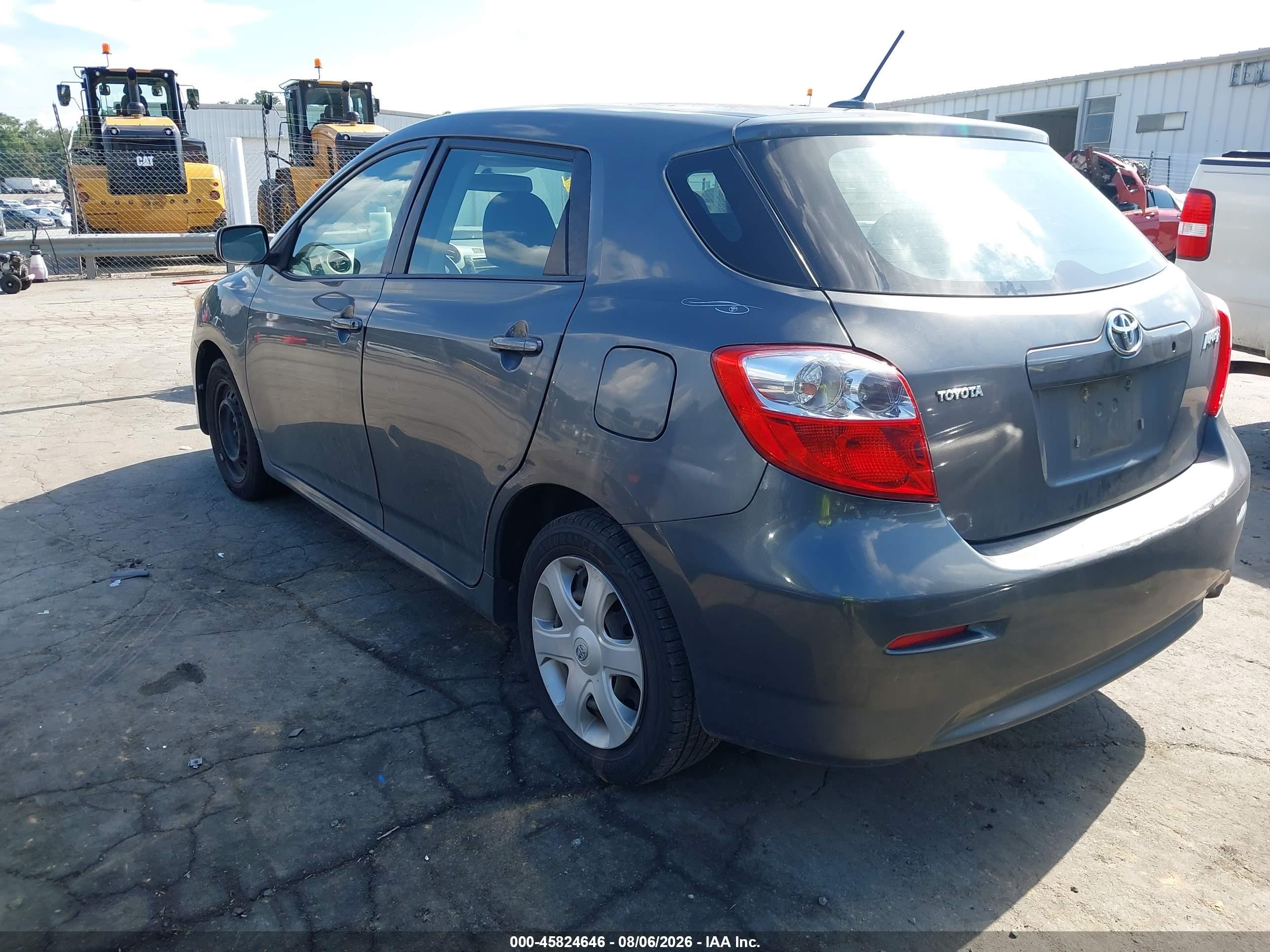2009 Toyota Matrix   Серый vin: 2T1KU40E09C029727