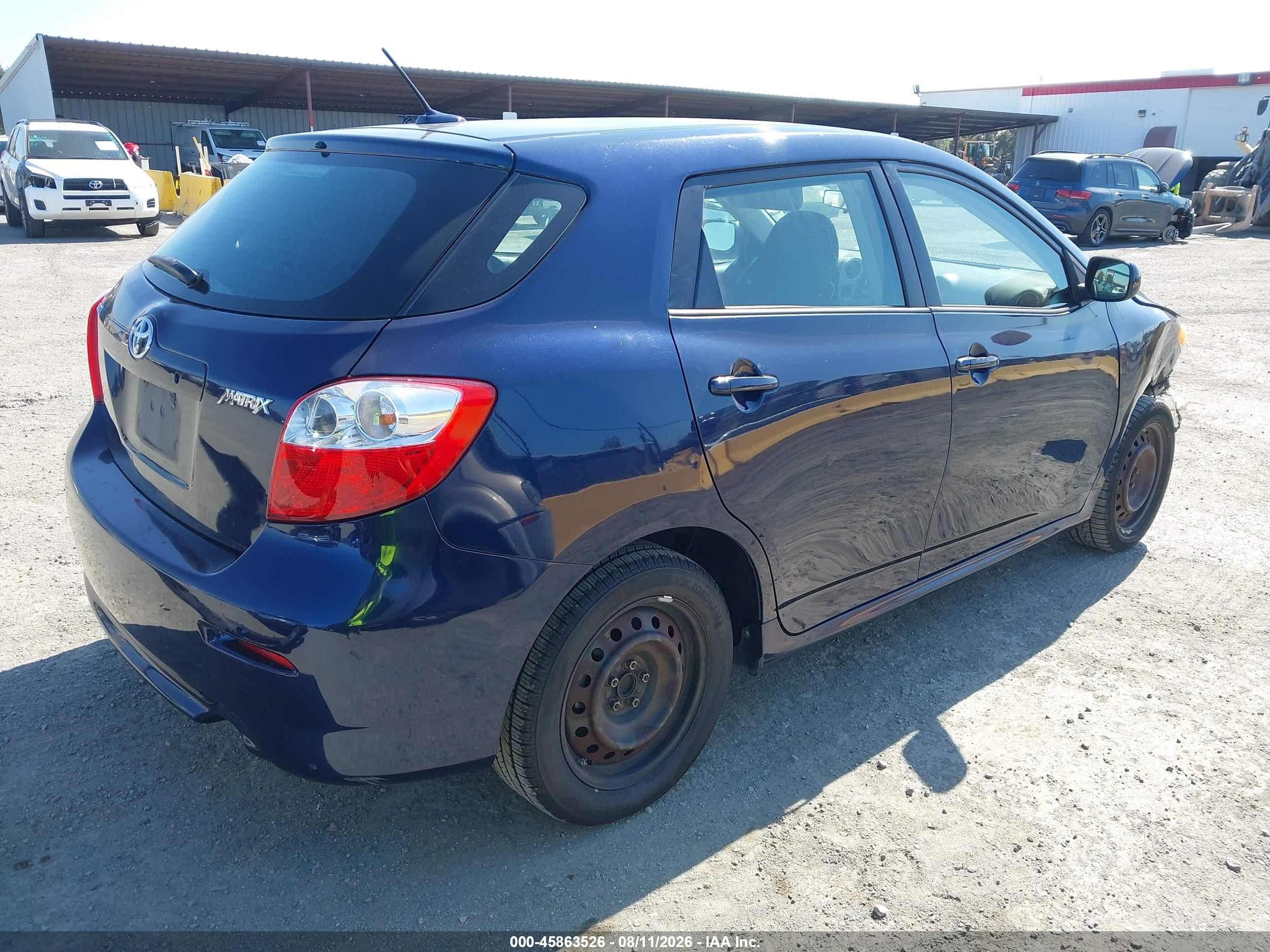 2009 Toyota Matrix   Синий vin: 2T1KU40E09C129715