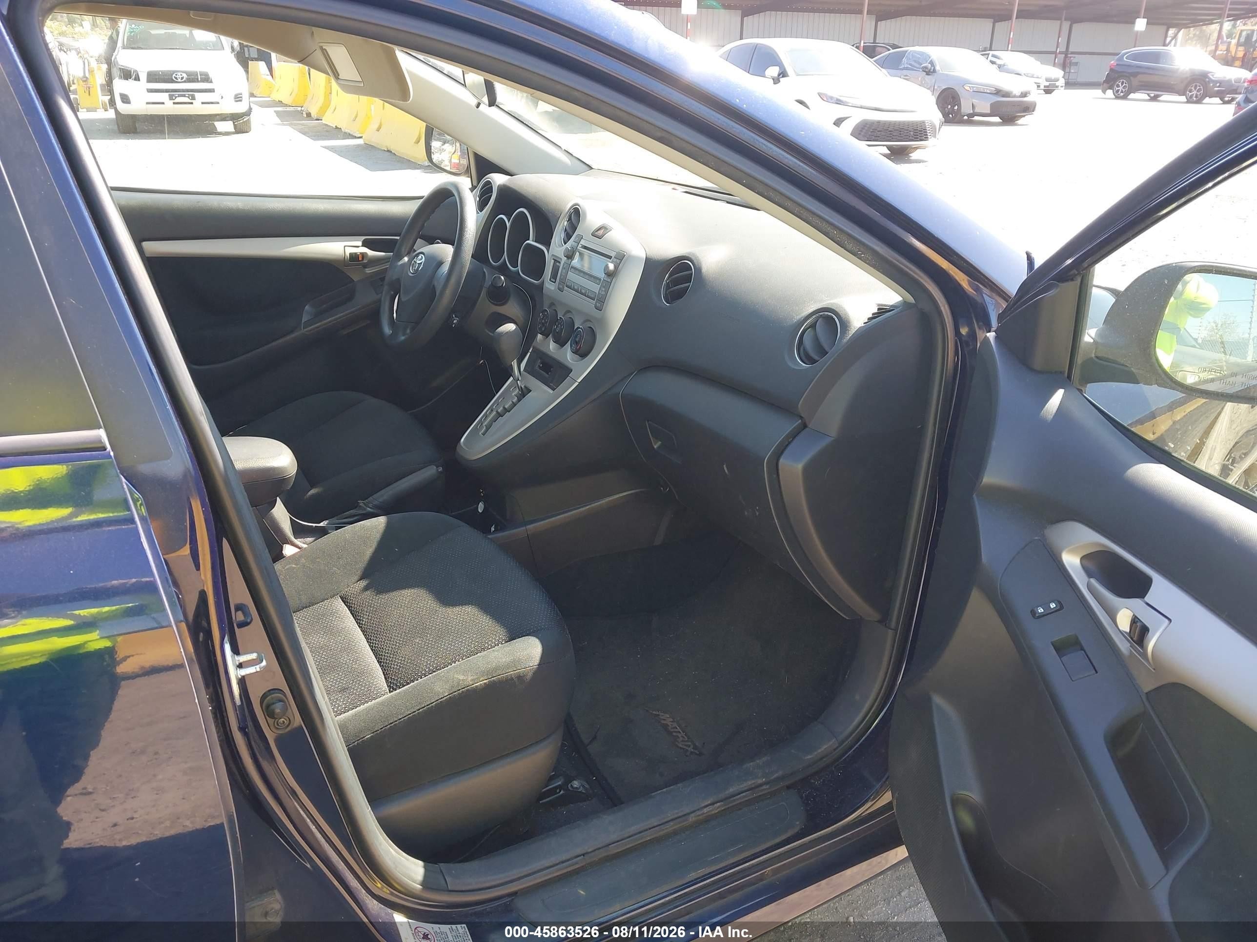 2009 Toyota Matrix   Синий vin: 2T1KU40E09C129715