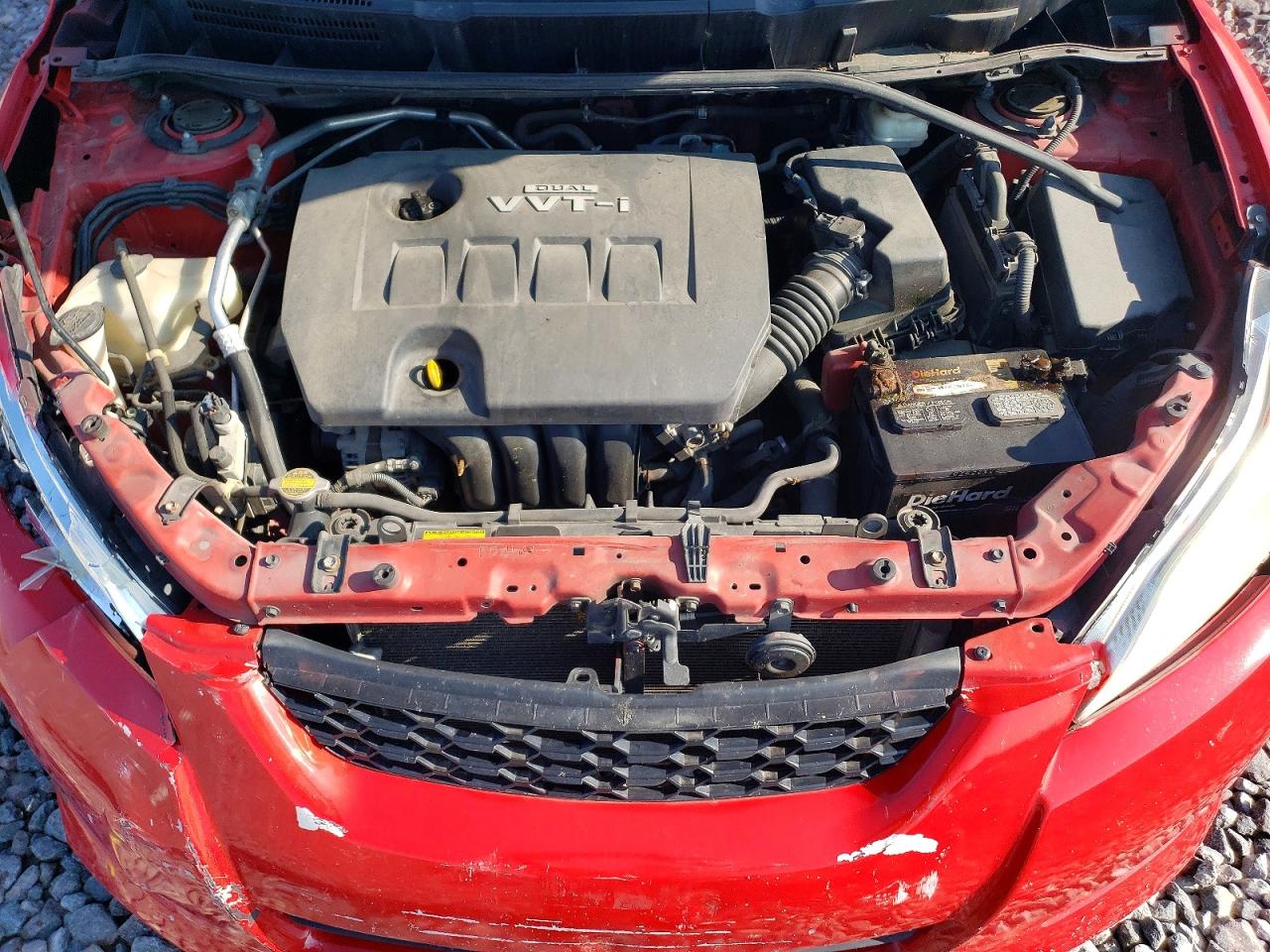 2009 Toyota Matrix Base Red vin: 2T1KU40E19C062977