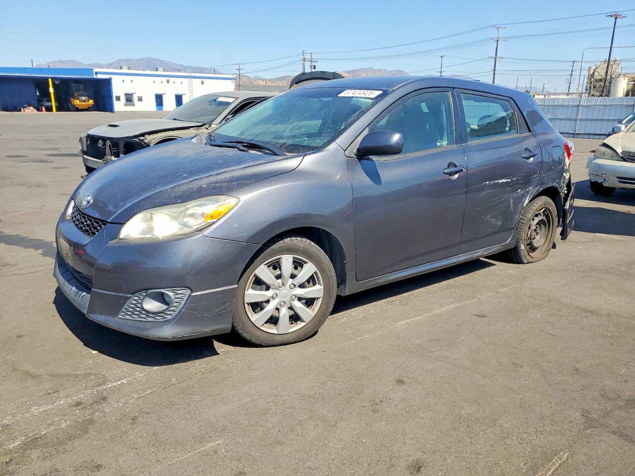 2009 Toyota Matrix Base Gray vin: 2T1KU40E19C163579