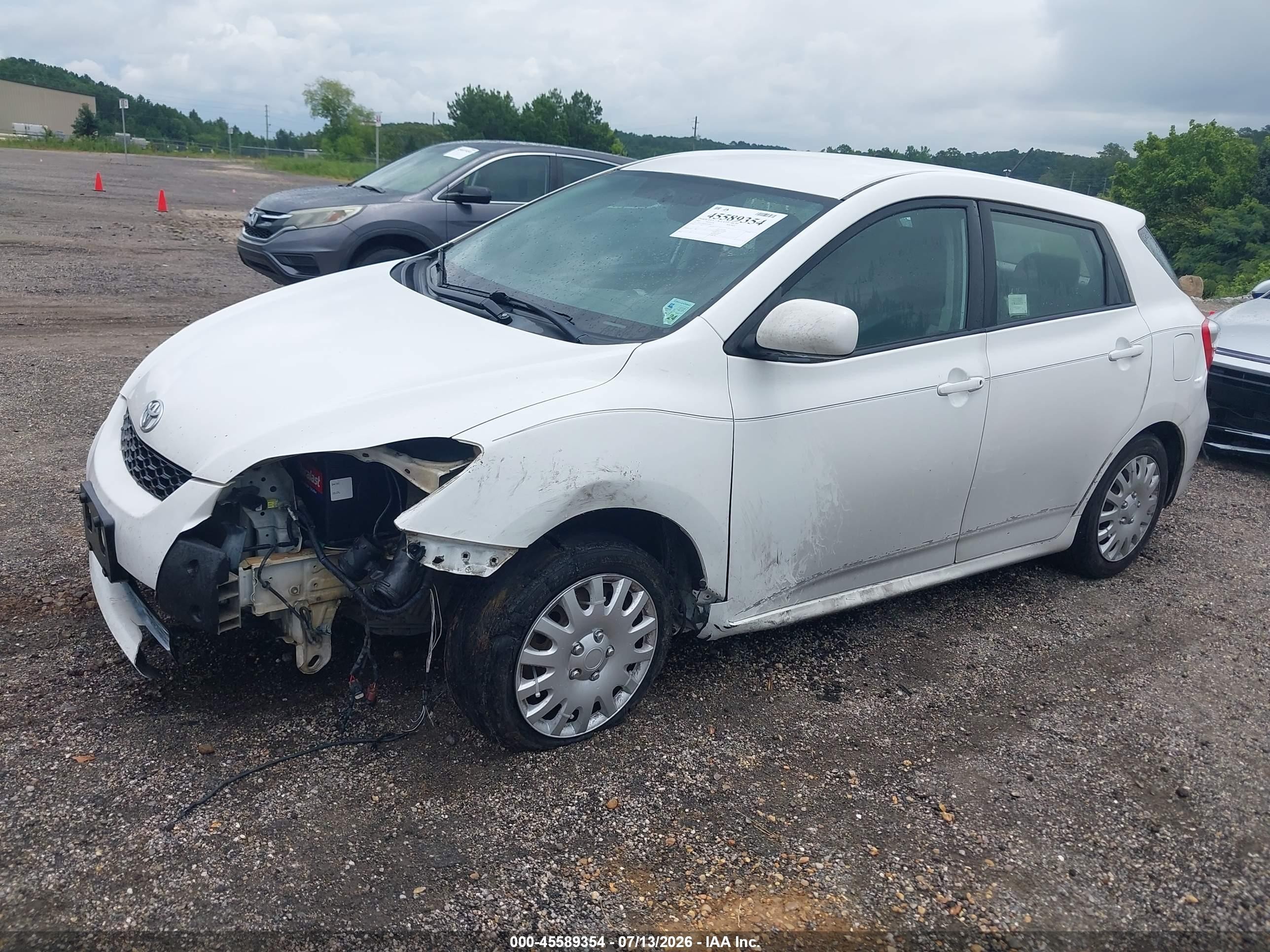 2009 Toyota Matrix   Белый vin: 2T1KU40E39C137842