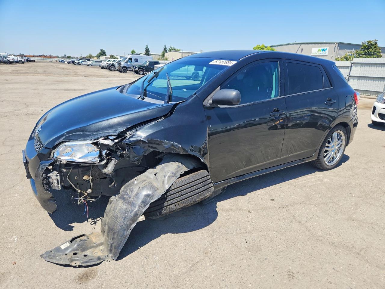 2009 Toyota Matrix Base Black vin: 2T1KU40E49C039709