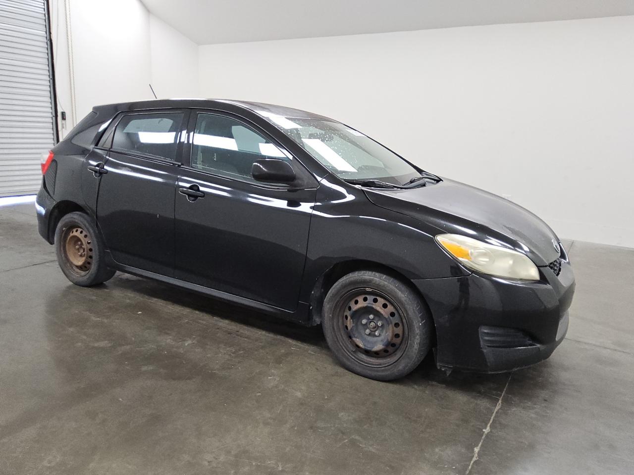 2009 Toyota Matrix Base Black vin: 2T1KU40E49C088294 Damage: Right Rear Door, Dent(S) W/ Paint Dmg, 1/2 To 1 Inch