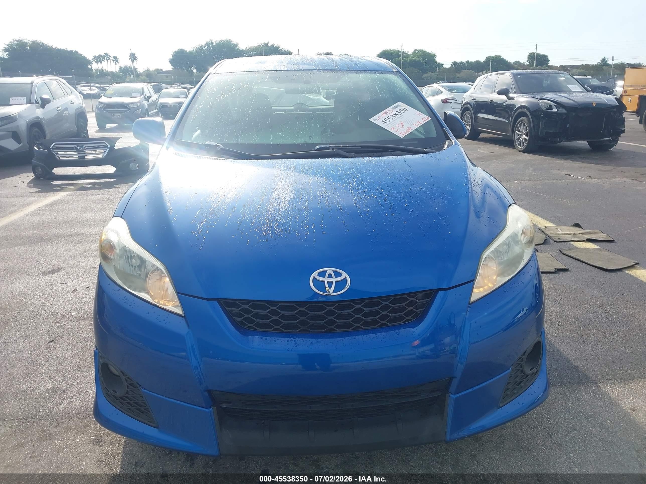 2009 Toyota Matrix   Синий vin: 2T1KU40E49C169117