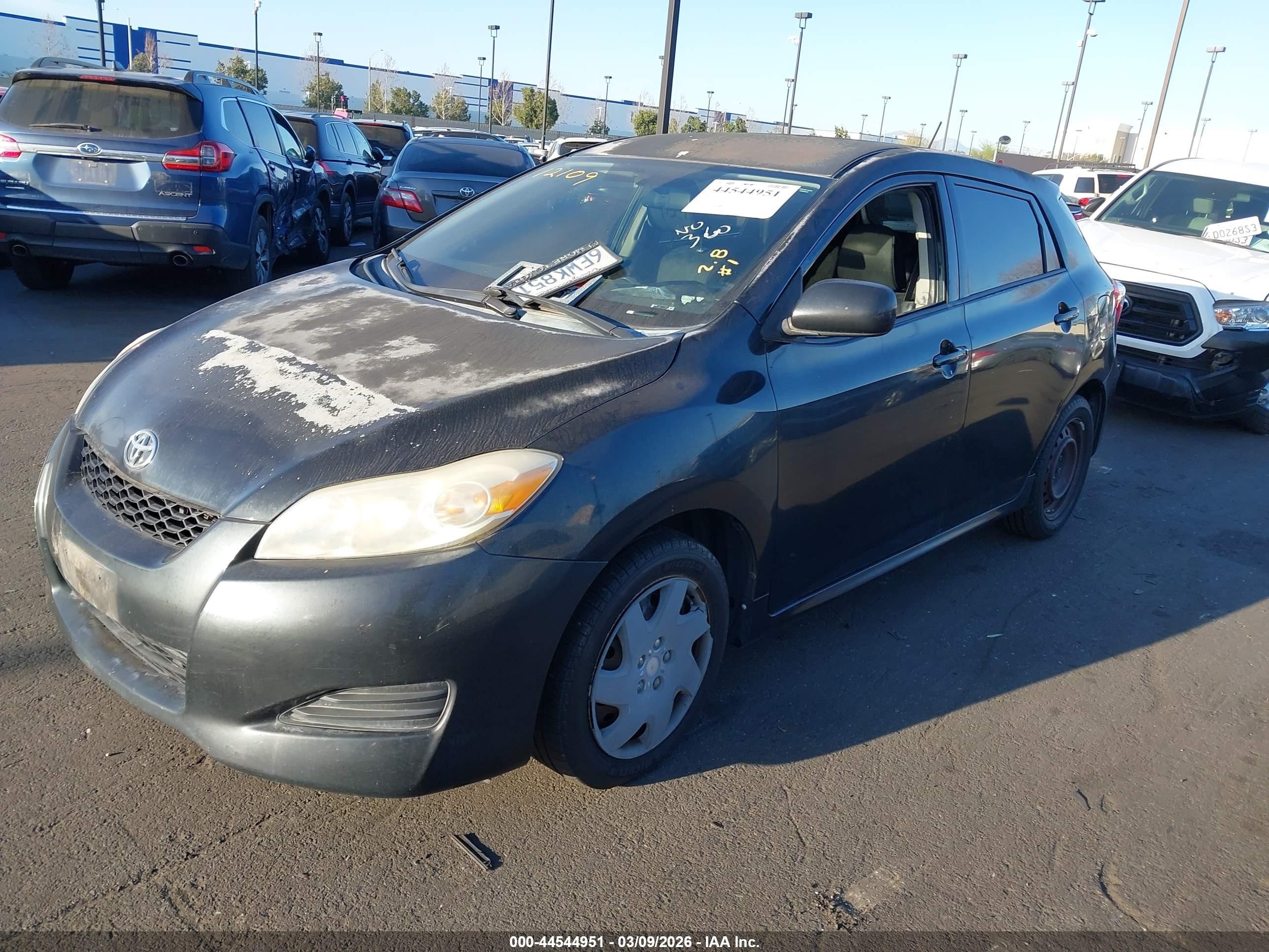 2009 Toyota Matrix   Black vin: 2T1KU40E59C038181