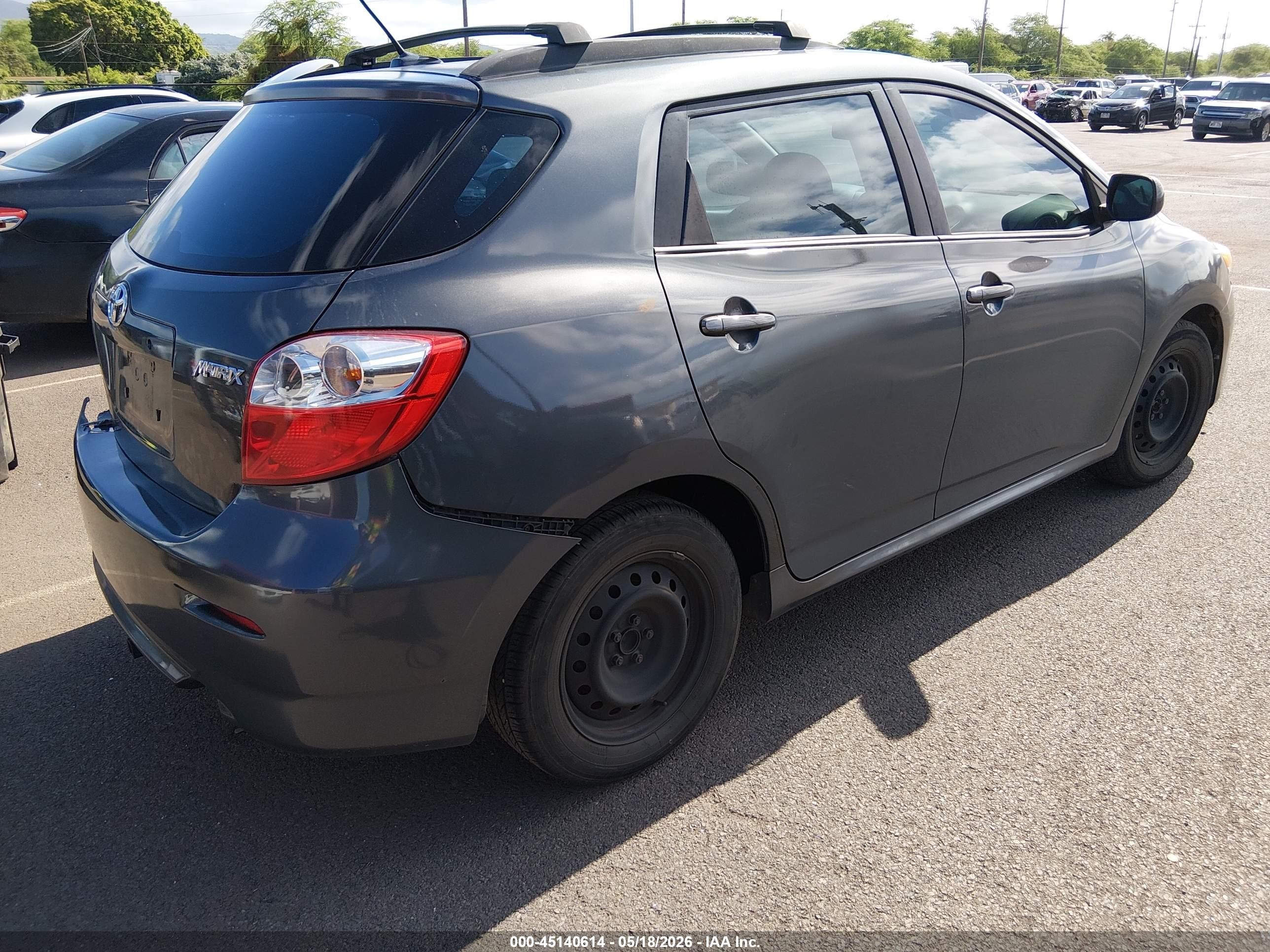 2009 Toyota Matrix   Gray vin: 2T1KU40E69C111669