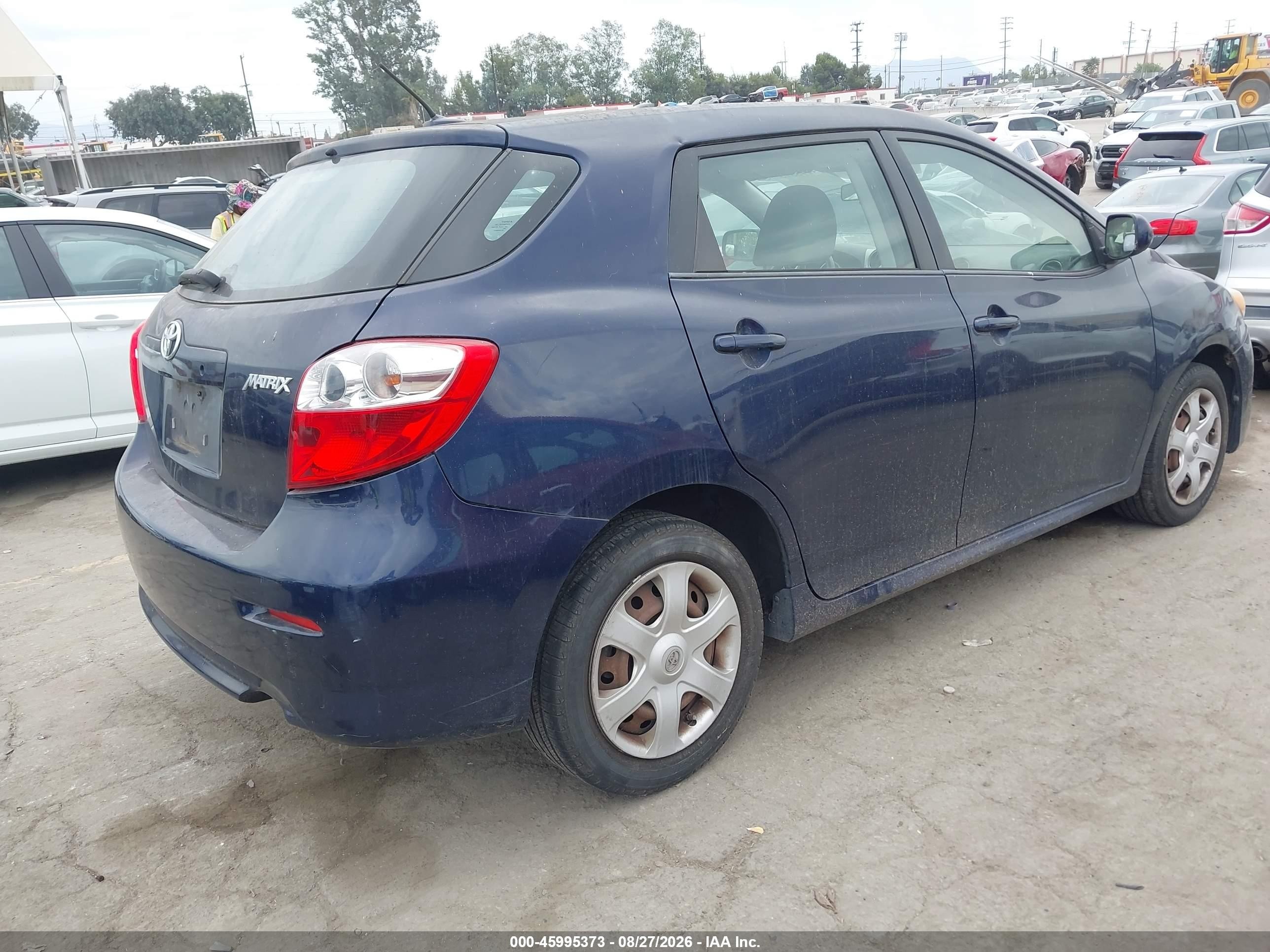 2009 Toyota Matrix   Dark Blue vin: 2T1KU40E69C118850
