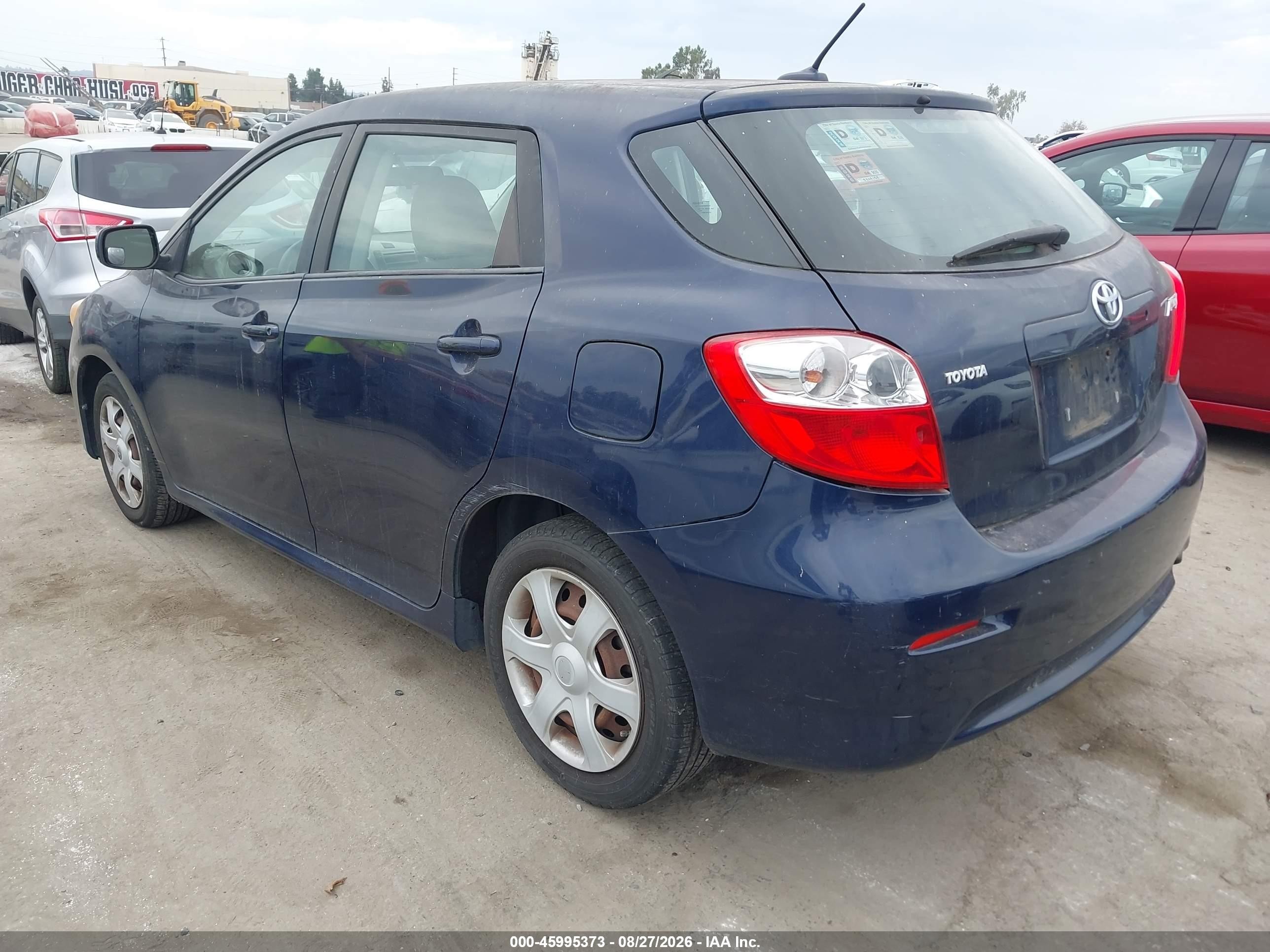 2009 Toyota Matrix   Dark Blue vin: 2T1KU40E69C118850
