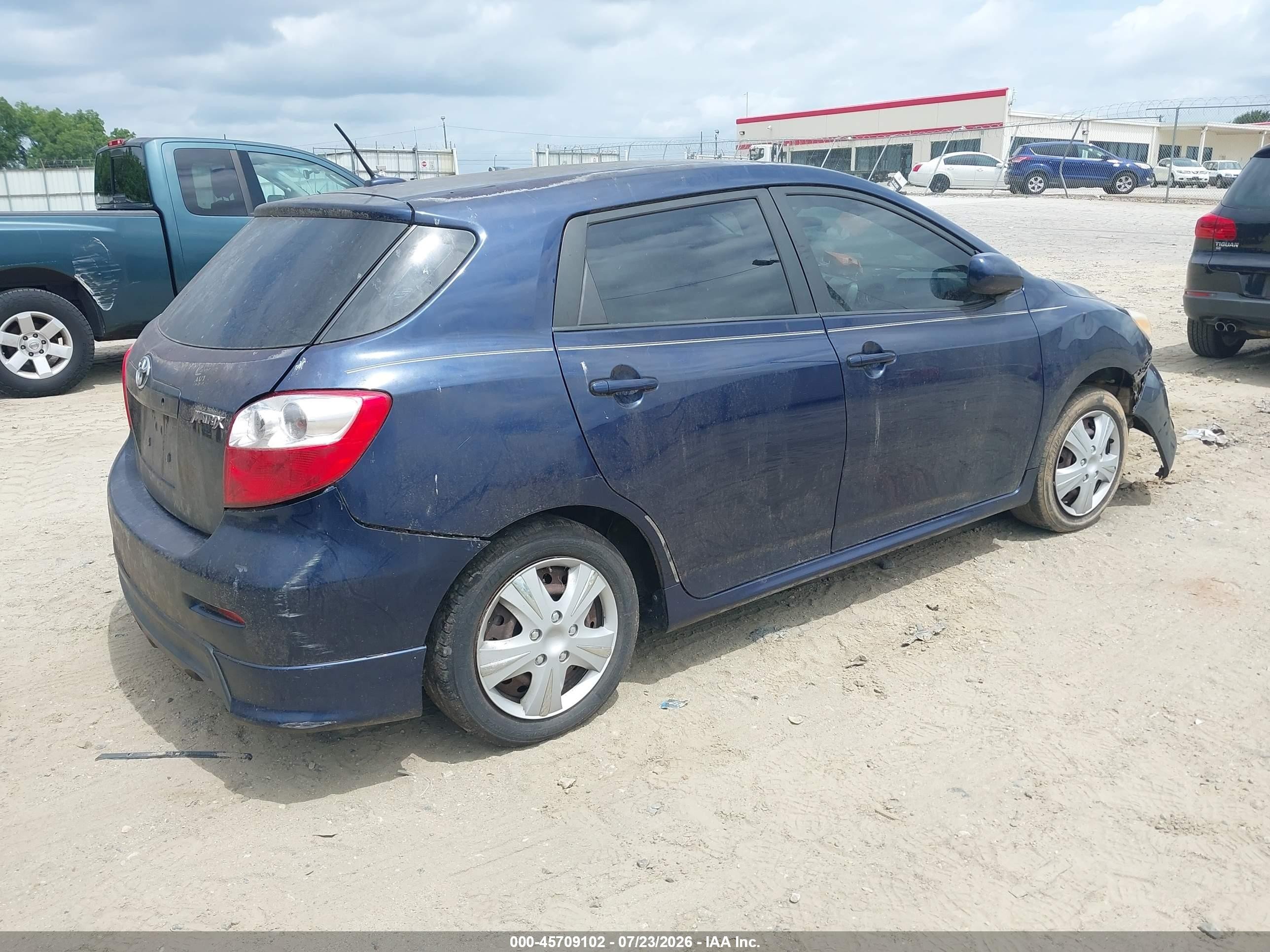 2009 Toyota Matrix   Blue vin: 2T1KU40E69C161133