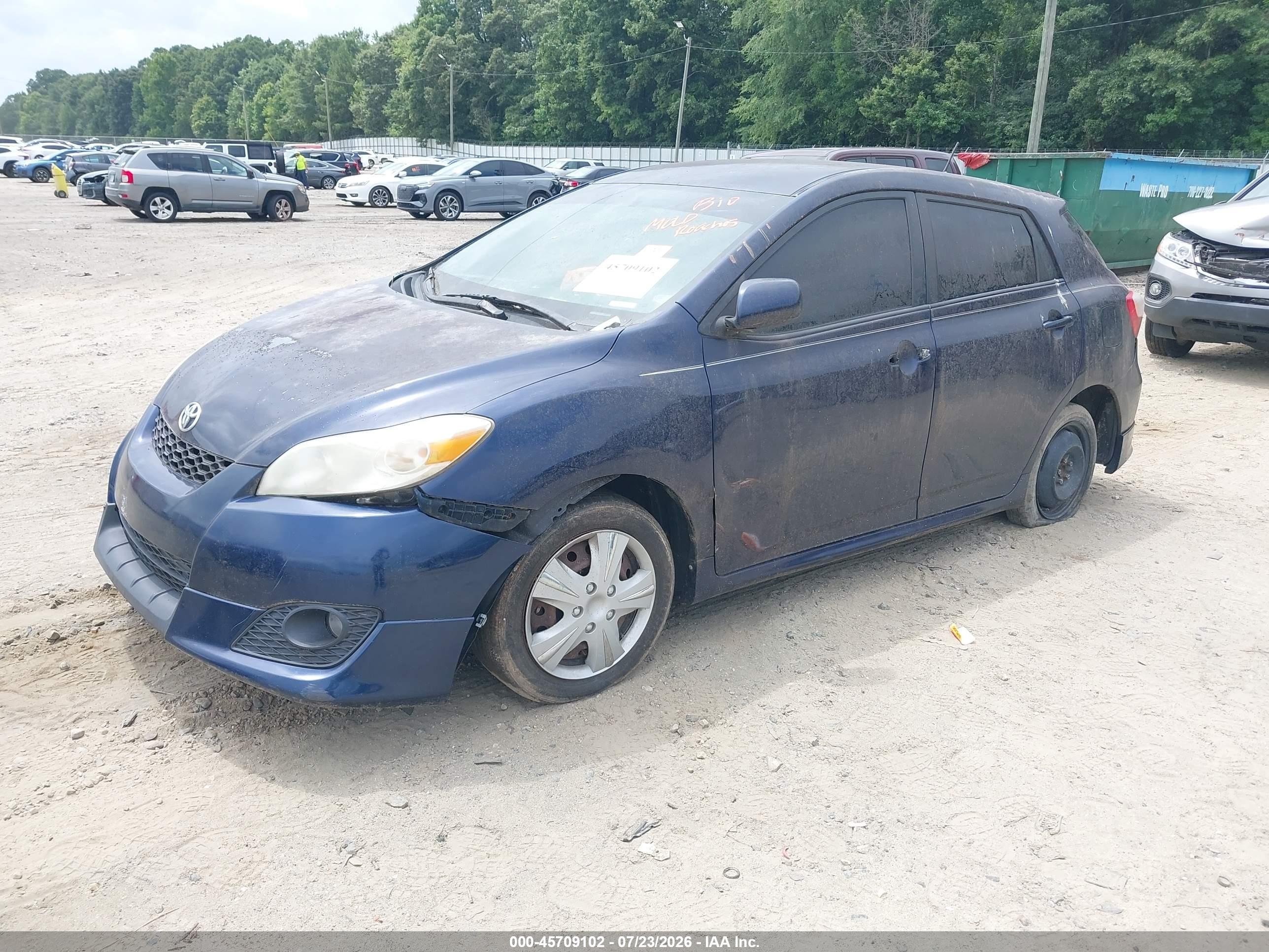 2009 Toyota Matrix   Blue vin: 2T1KU40E69C161133