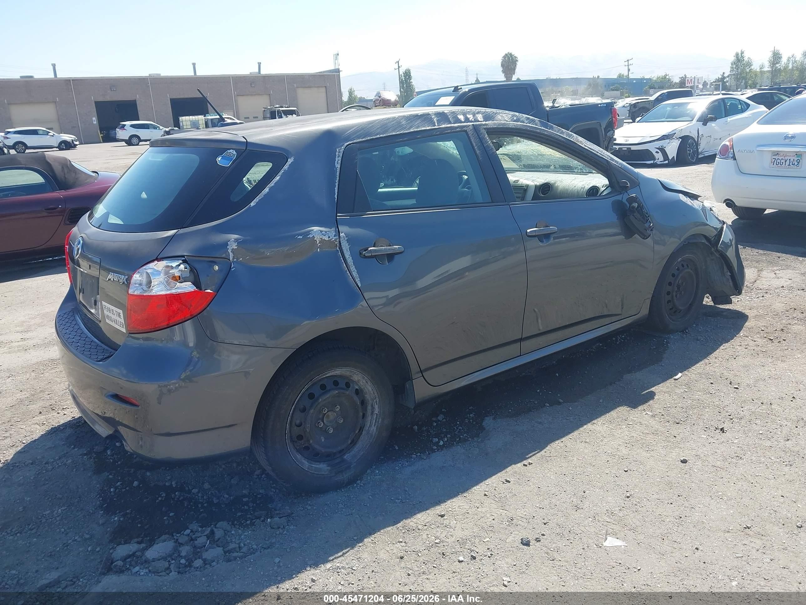 2009 Toyota Matrix   Gray vin: 2T1KU40E79C006378