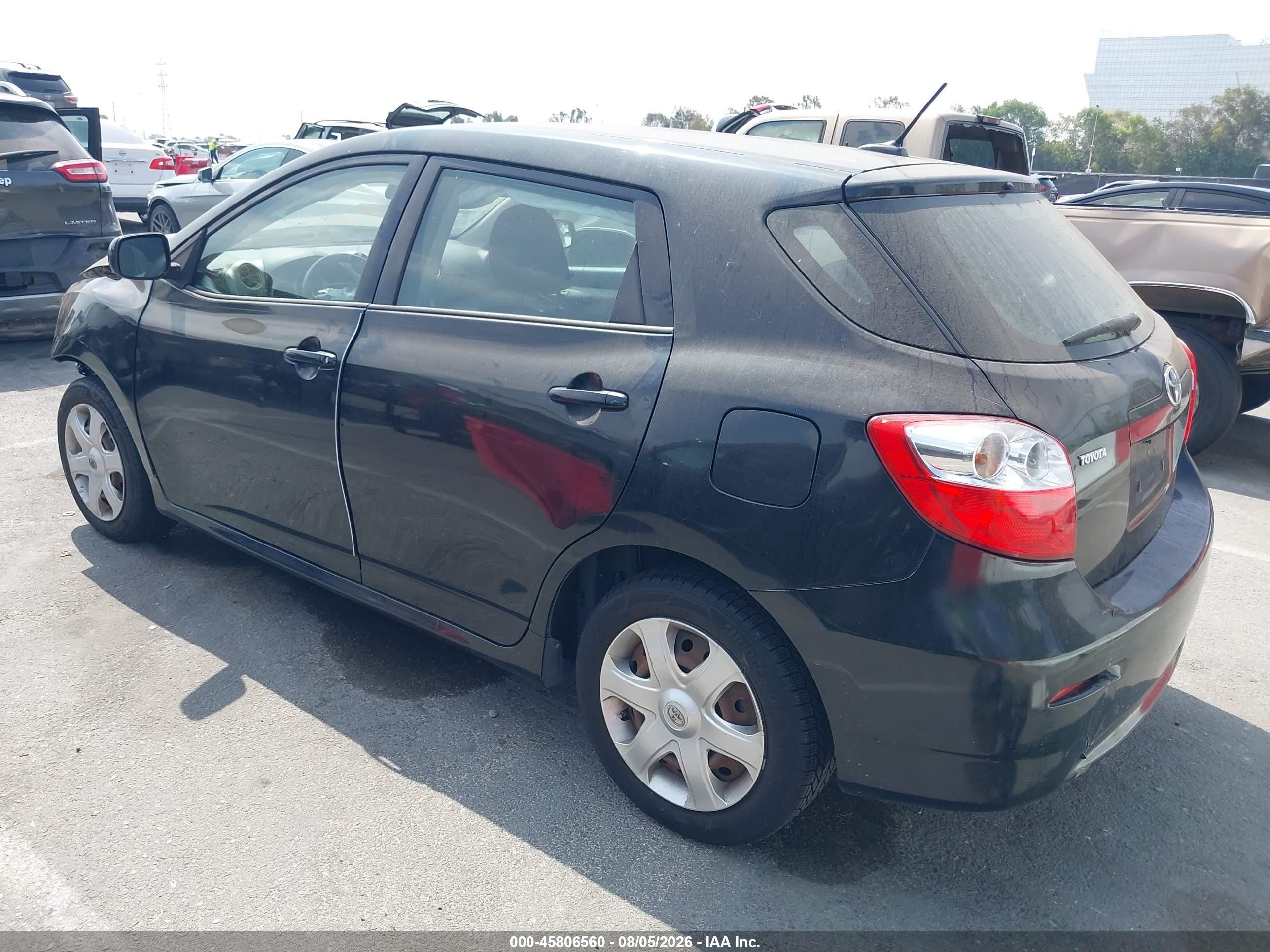 2009 Toyota Matrix   Black vin: 2T1KU40E89C038546