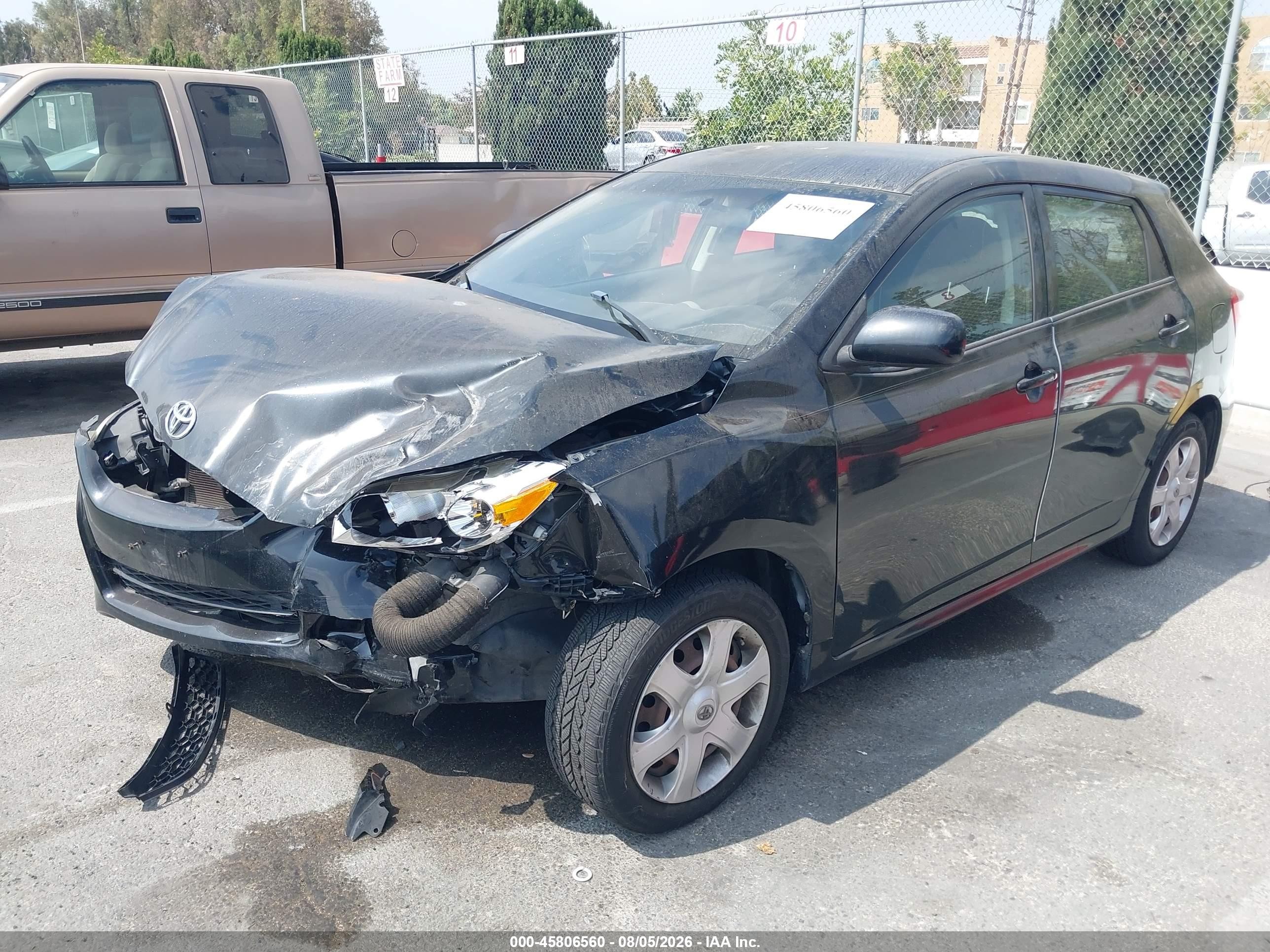 2009 Toyota Matrix   Black vin: 2T1KU40E89C038546