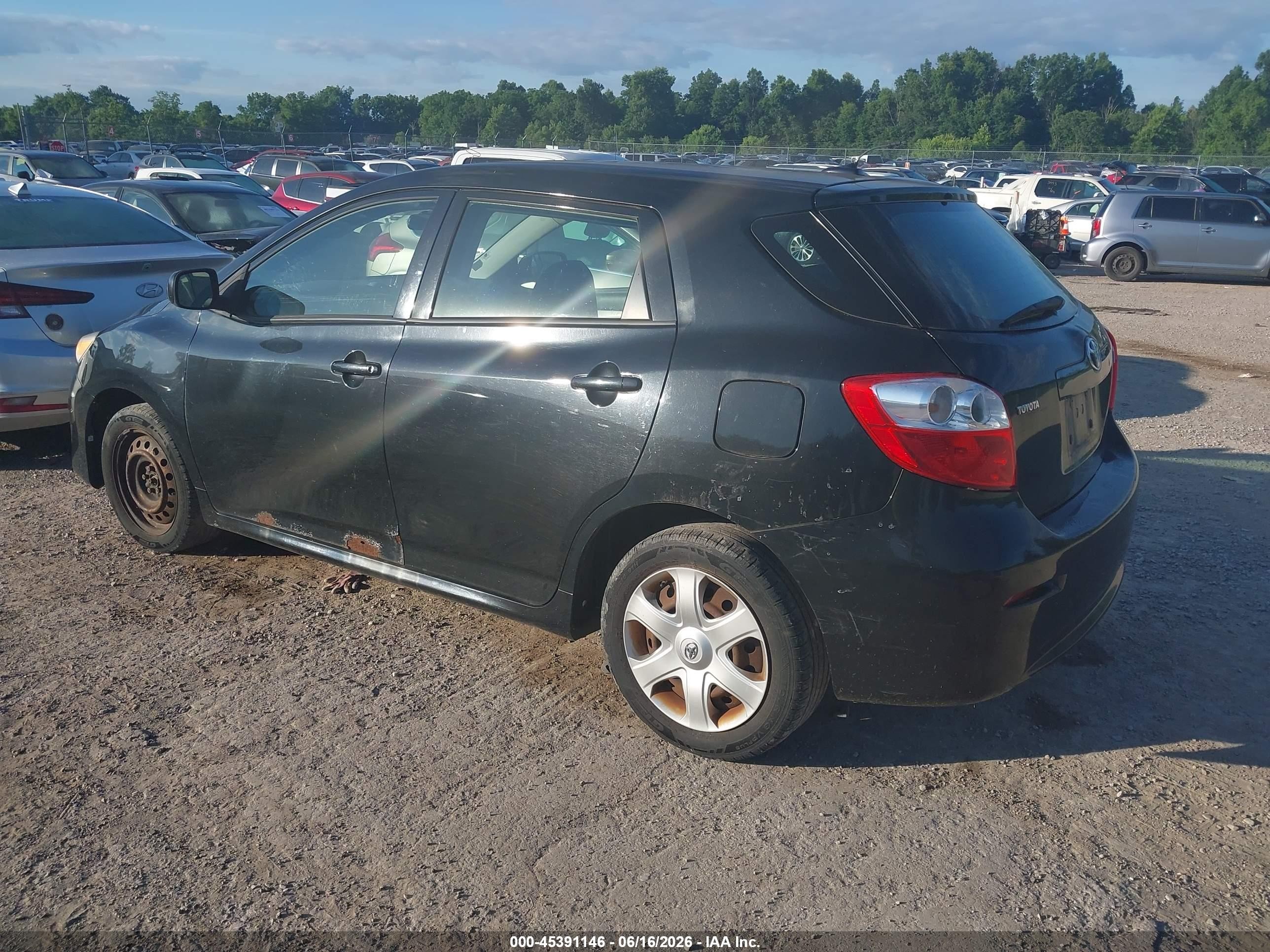 2009 Toyota Matrix   Black vin: 2T1KU40E89C185417