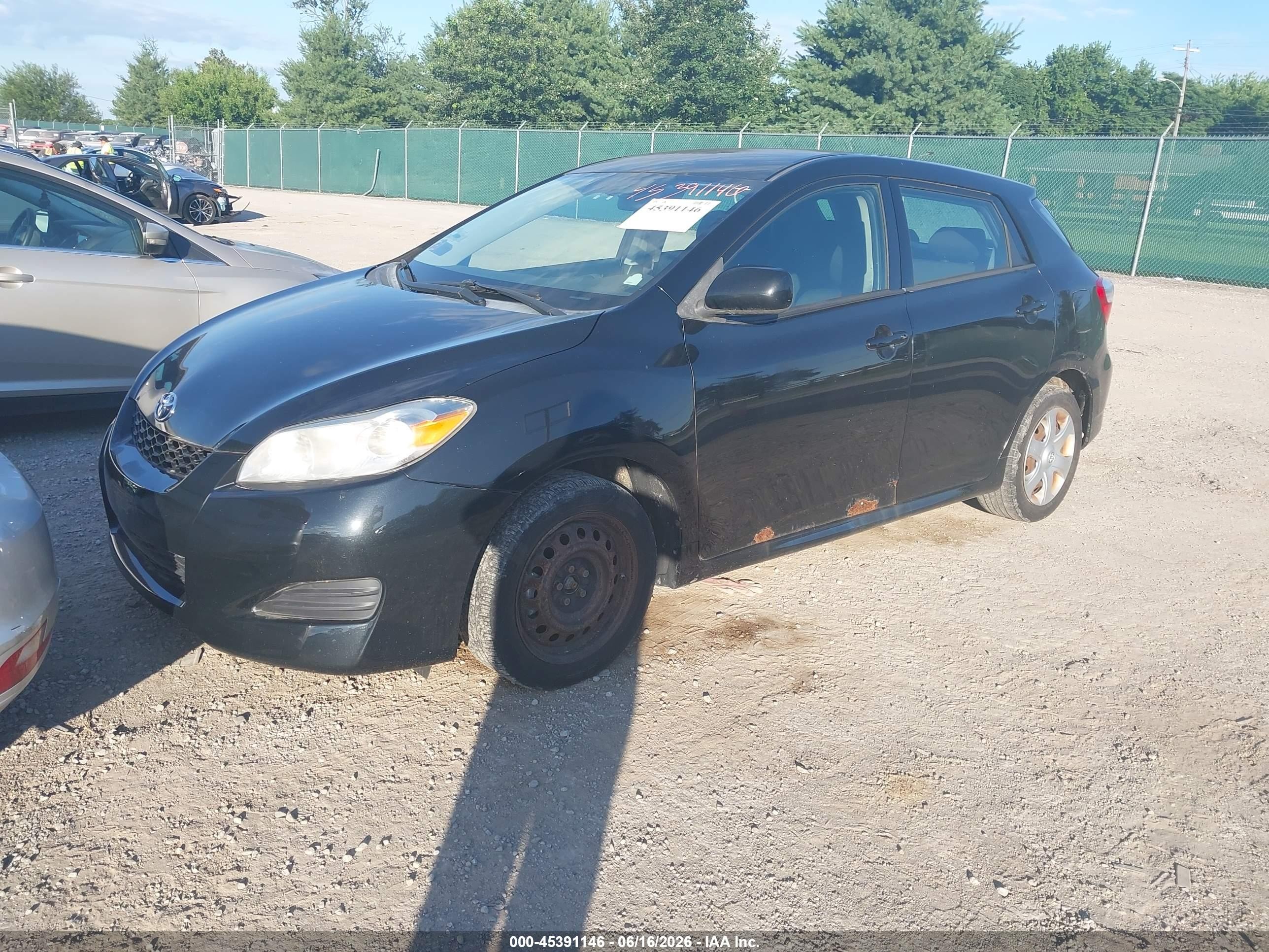 2009 Toyota Matrix   Black vin: 2T1KU40E89C185417