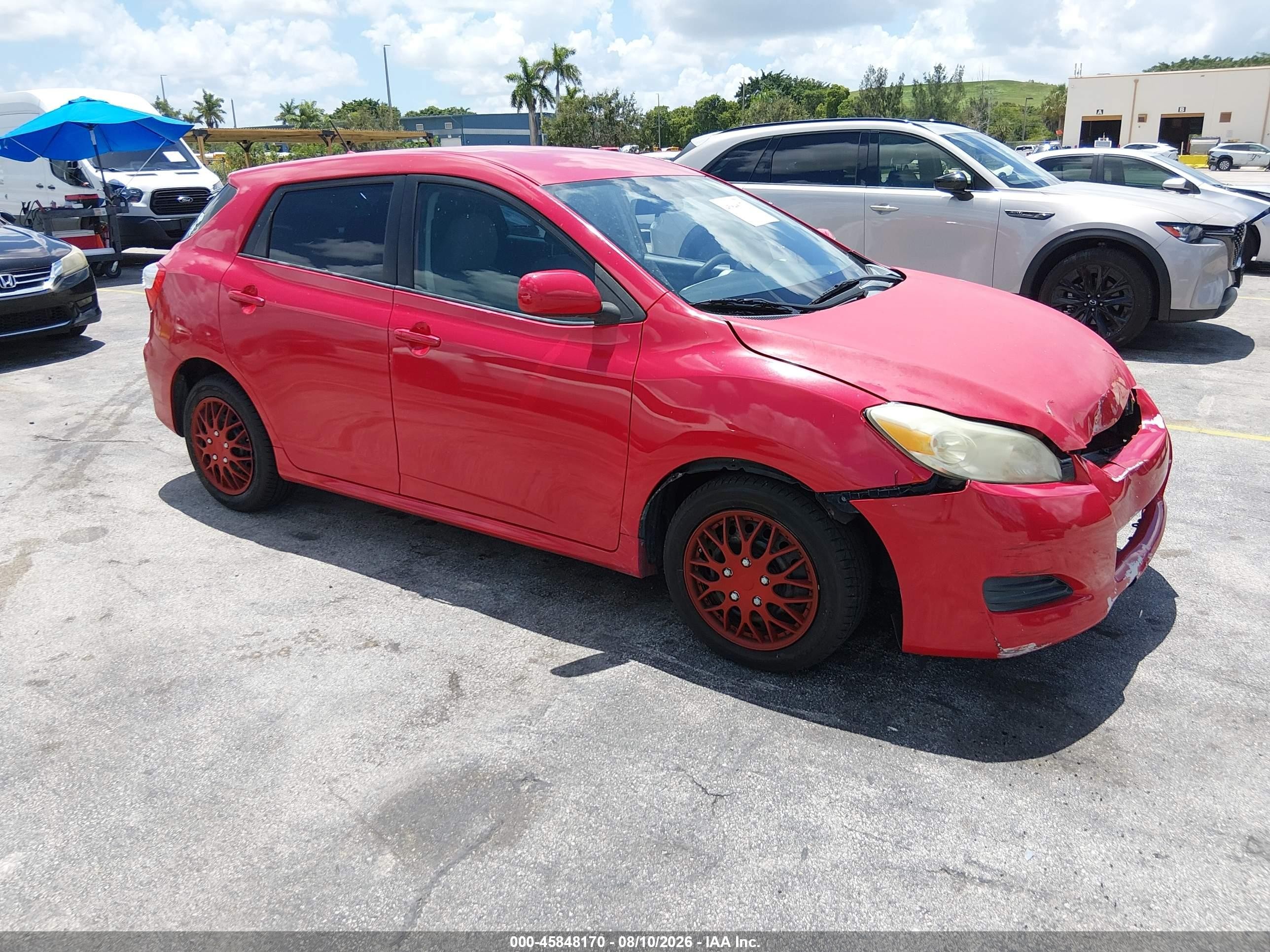 2009 Toyota Matrix   Красный vin: 2T1KU40E99C071040