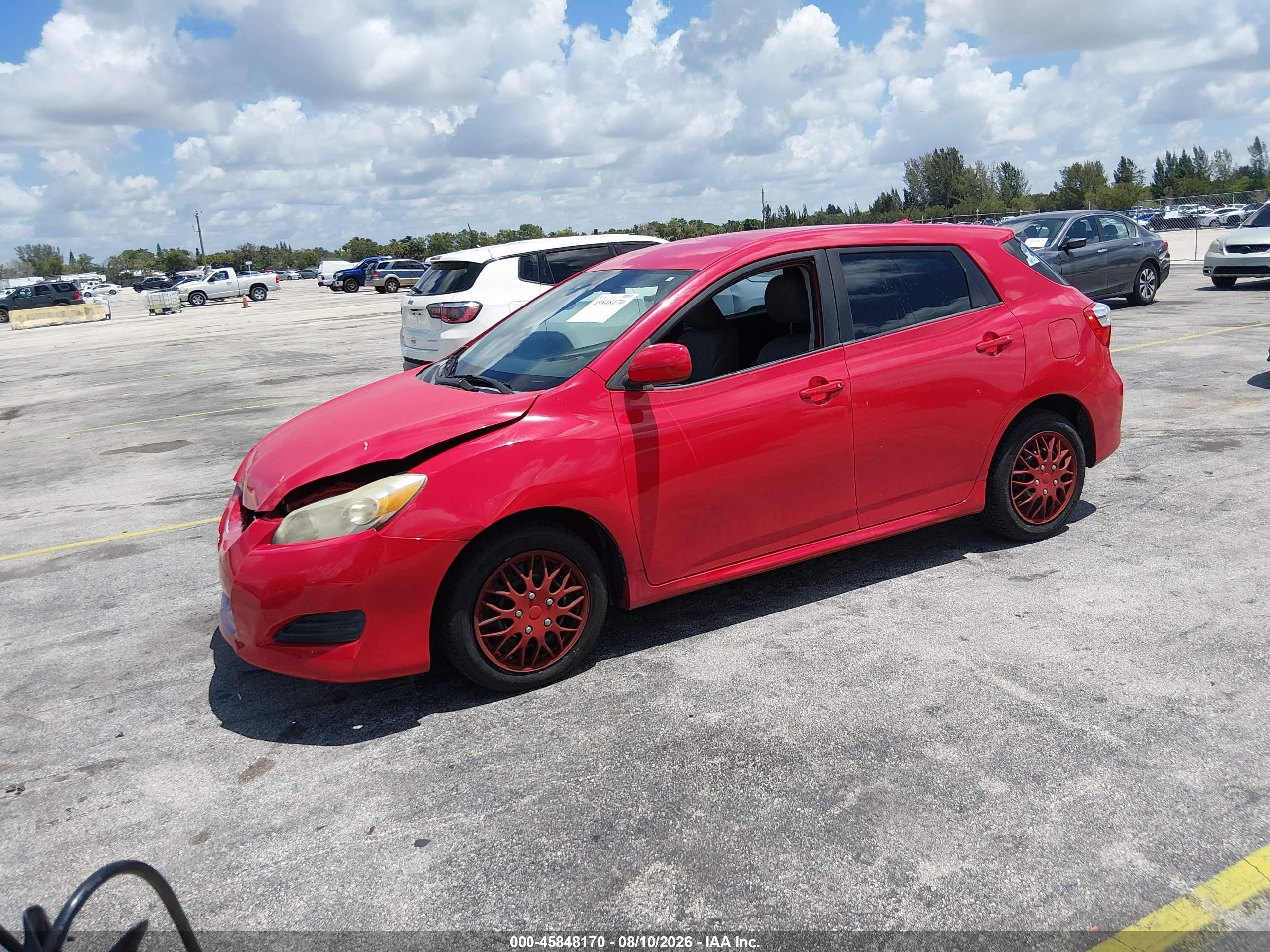 2009 Toyota Matrix   Красный vin: 2T1KU40E99C071040