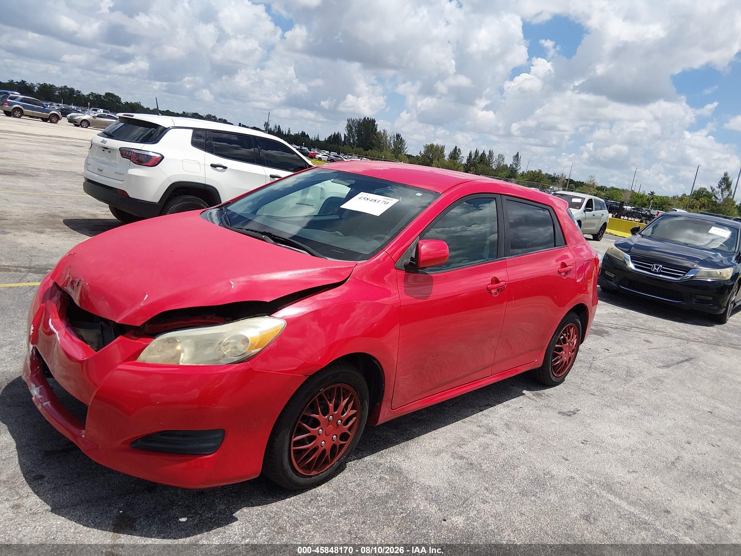 2009 Toyota Matrix   Красный vin: 2T1KU40E99C071040
