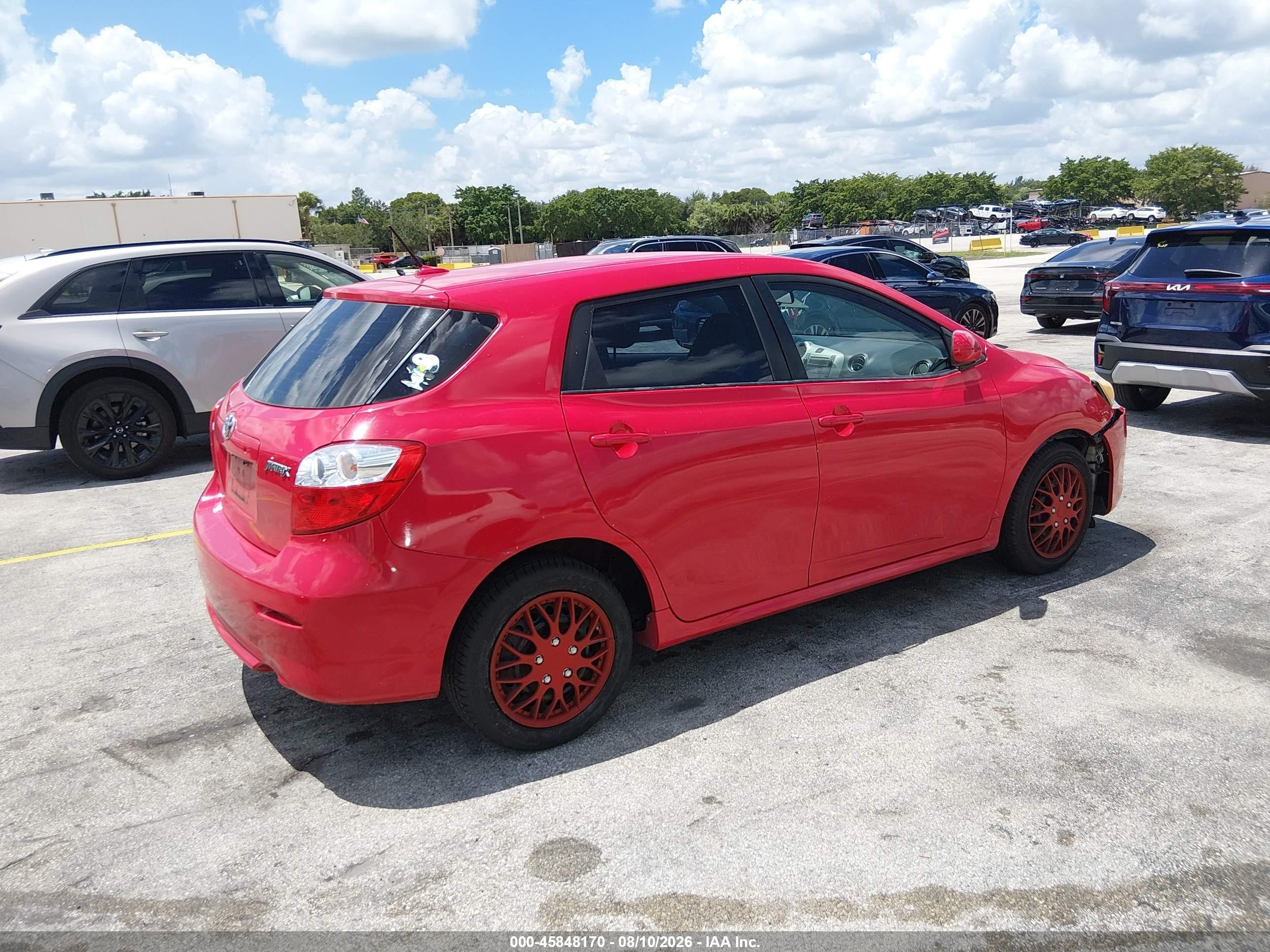 2009 Toyota Matrix   Красный vin: 2T1KU40E99C071040