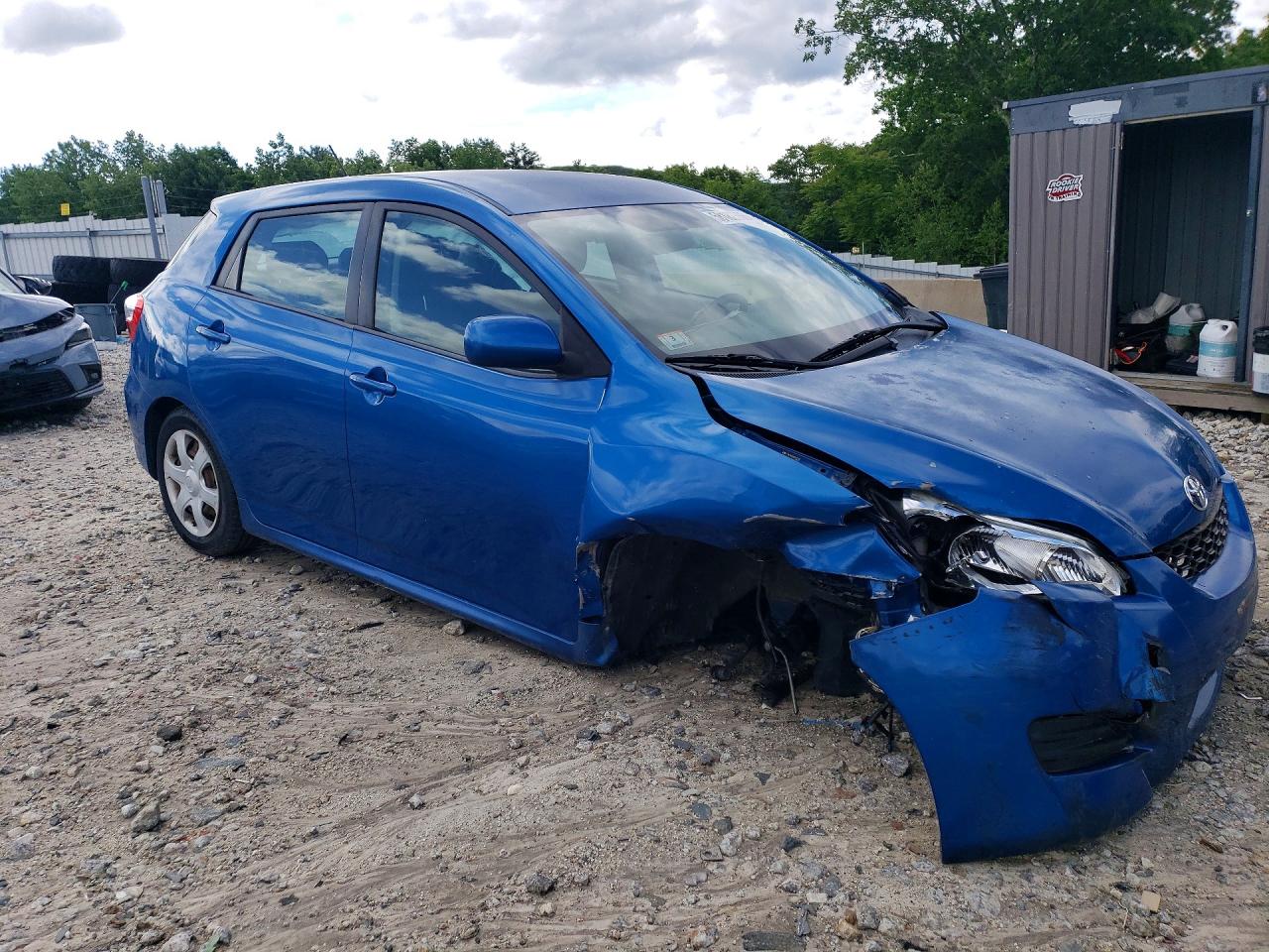 2009 Toyota Matrix Base Синий vin: 2T1KU40E99C097248