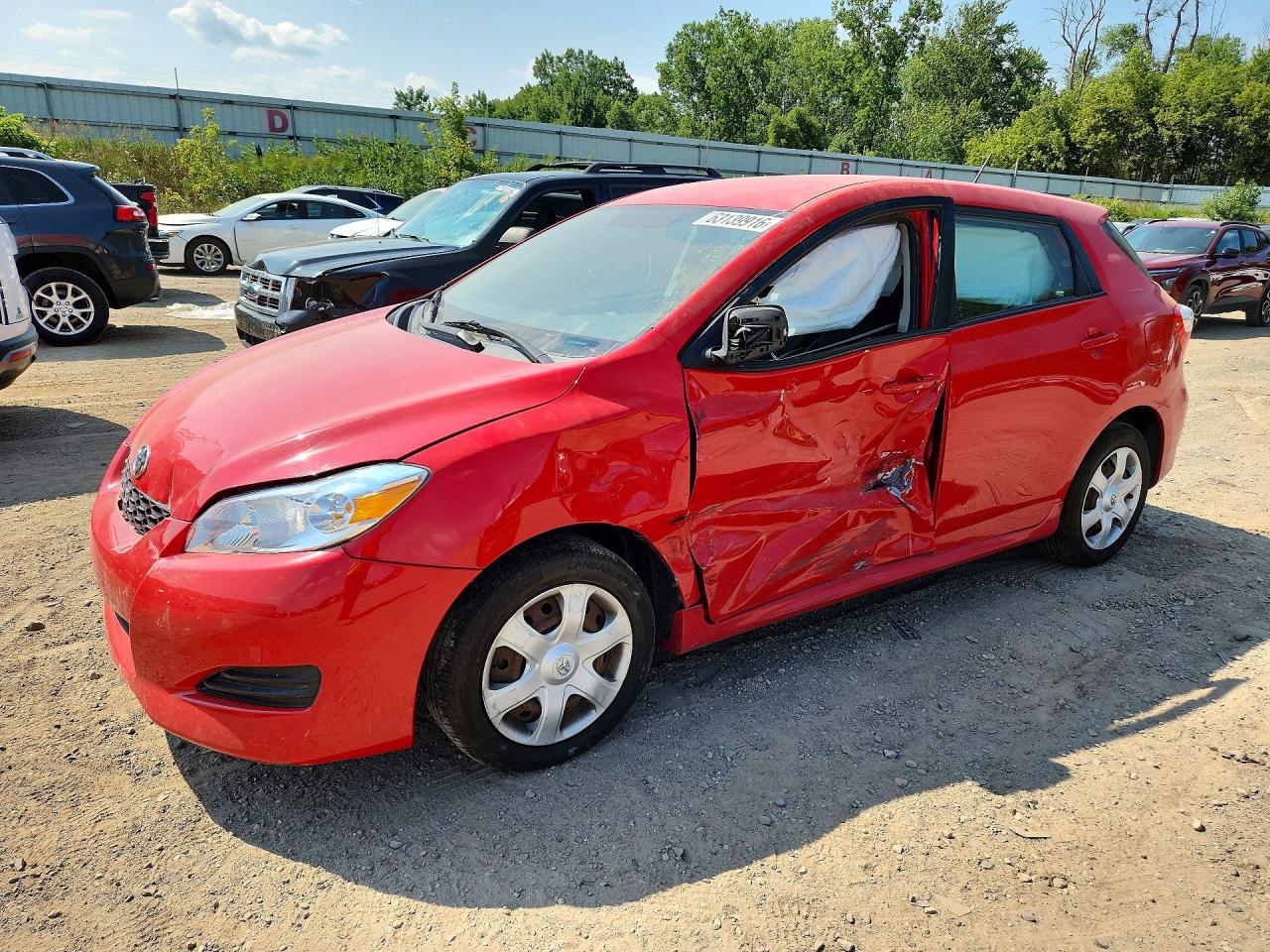 2009 Toyota Matrix Base Red vin: 2T1KU40E99C105476