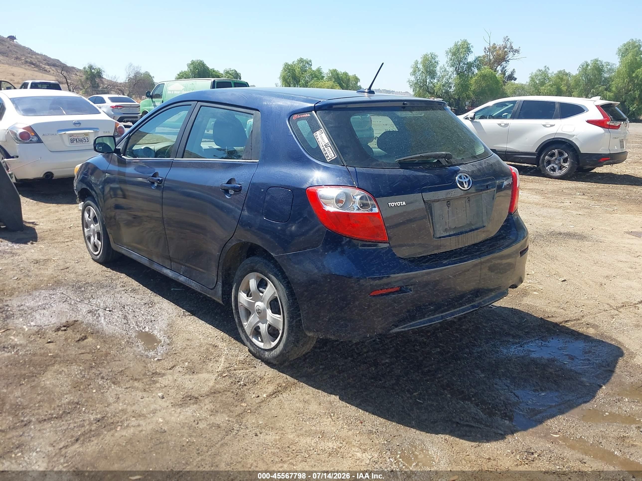 2009 Toyota Matrix   Blue vin: 2T1KU40E99C135349