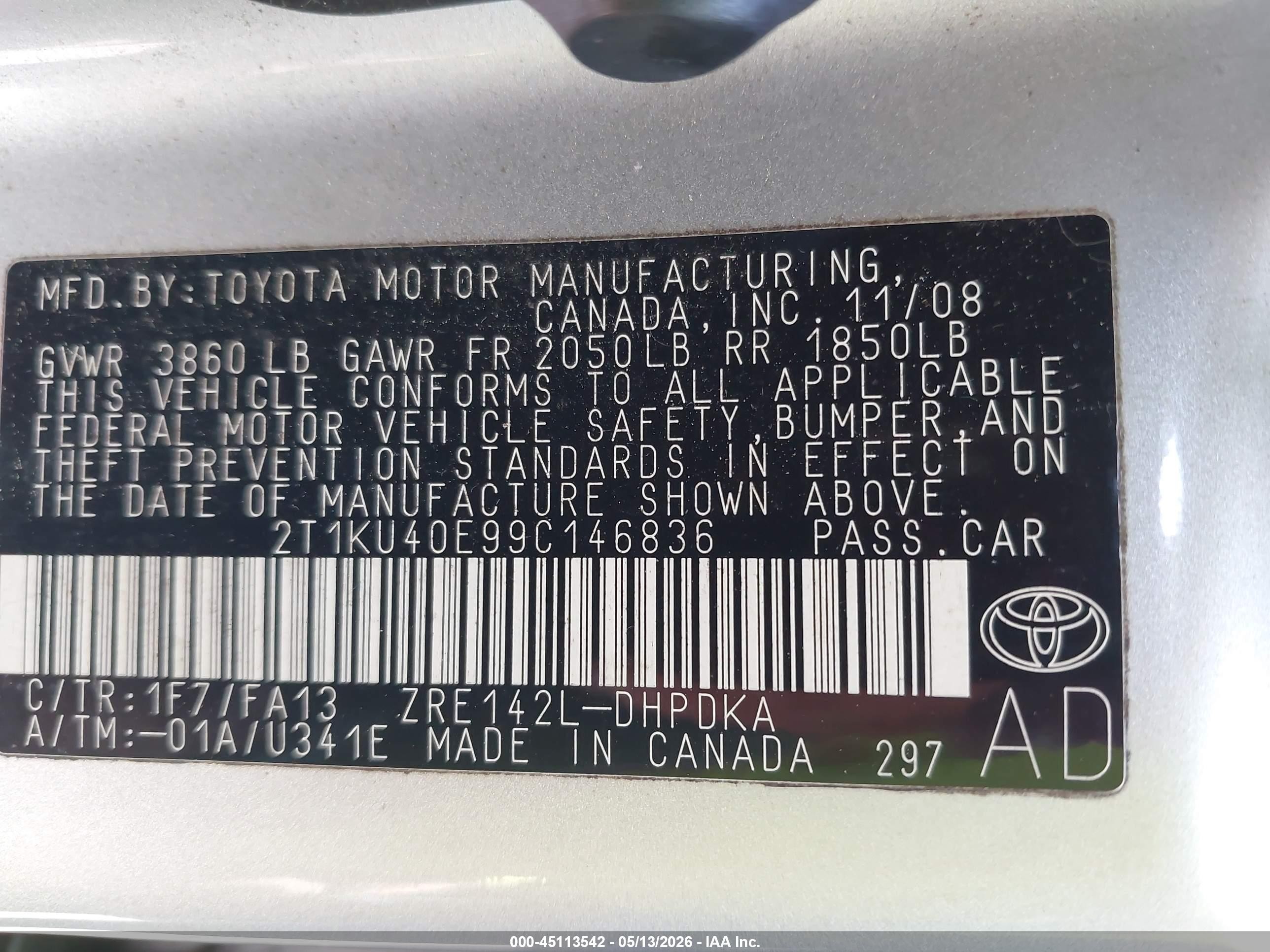 2009 Toyota Matrix   Silver vin: 2T1KU40E99C146836