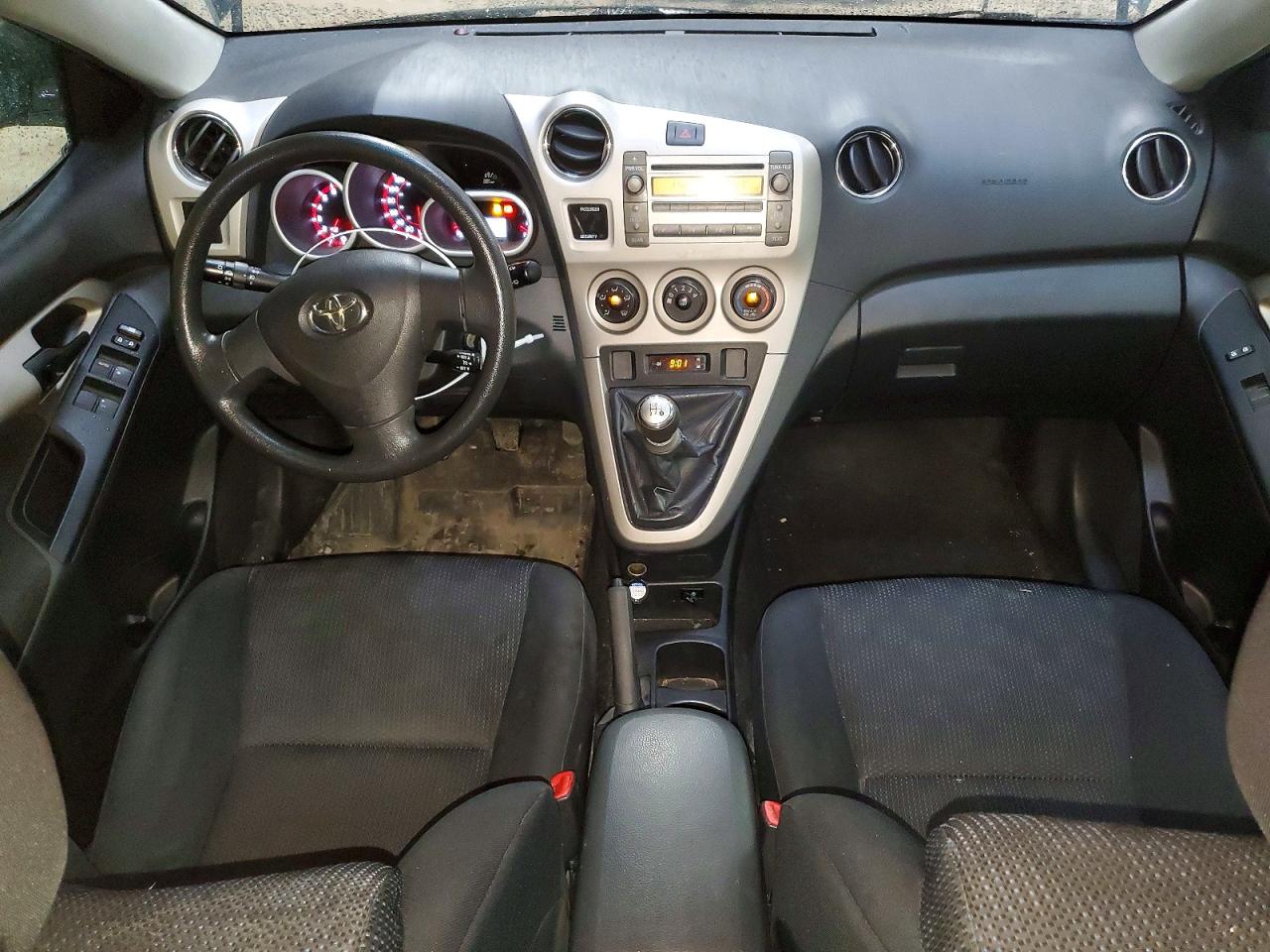 2010 Toyota Corolla Matrix Base Black vin: 2T1KU4EE0AC394390