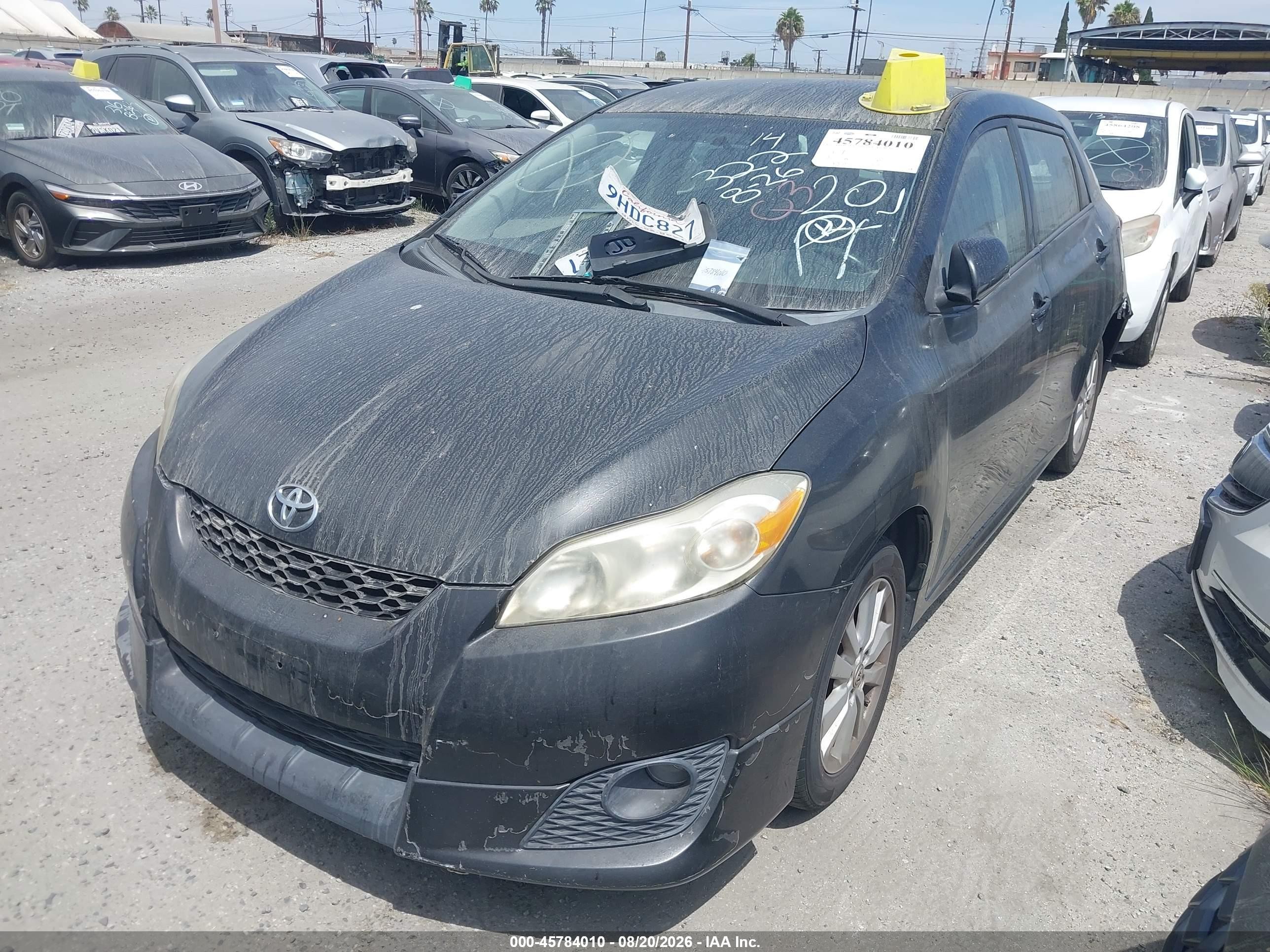 2010 Toyota Matrix   Black vin: 2T1KU4EE1AC275456