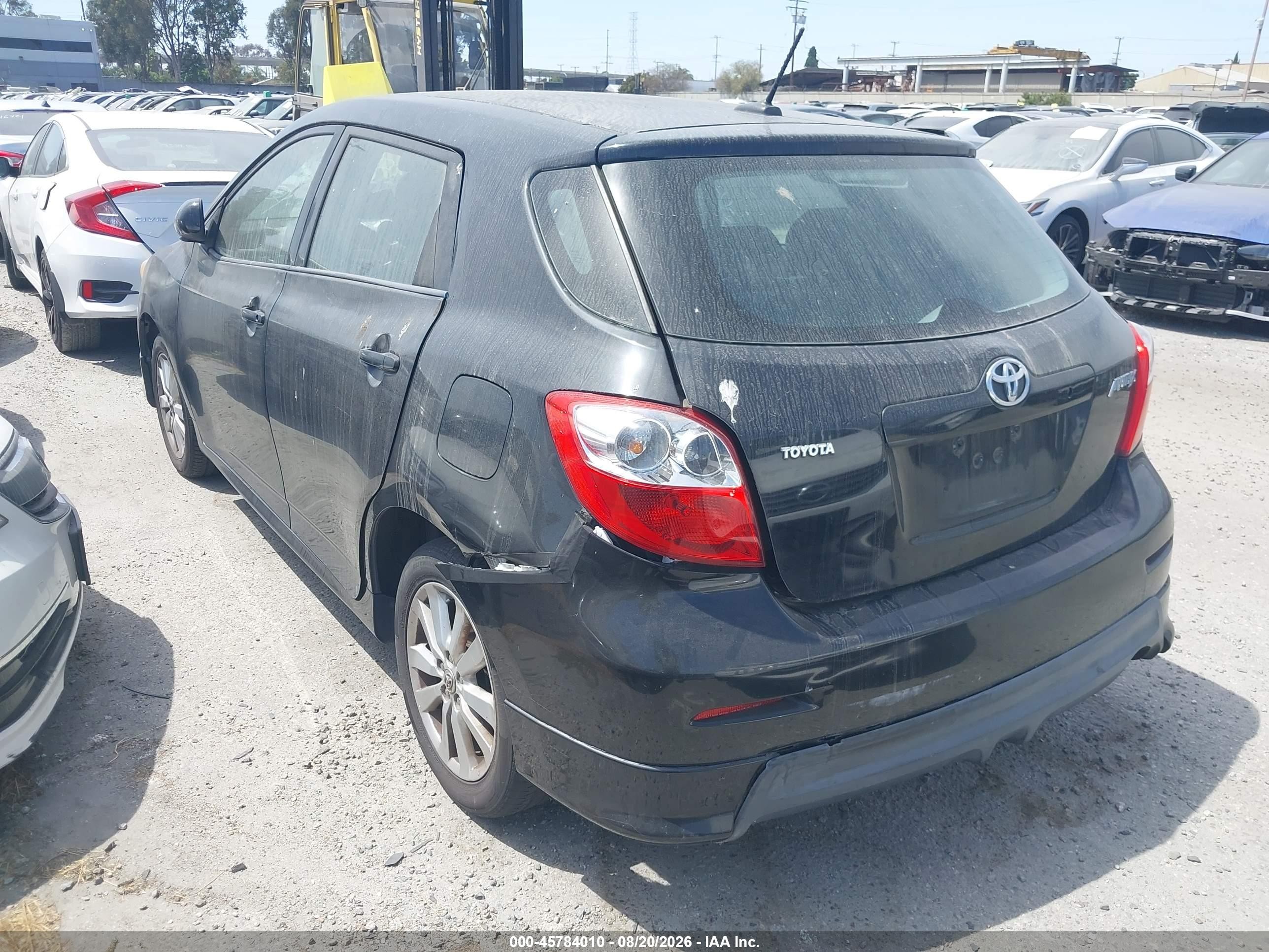 2010 Toyota Matrix   Black vin: 2T1KU4EE1AC275456