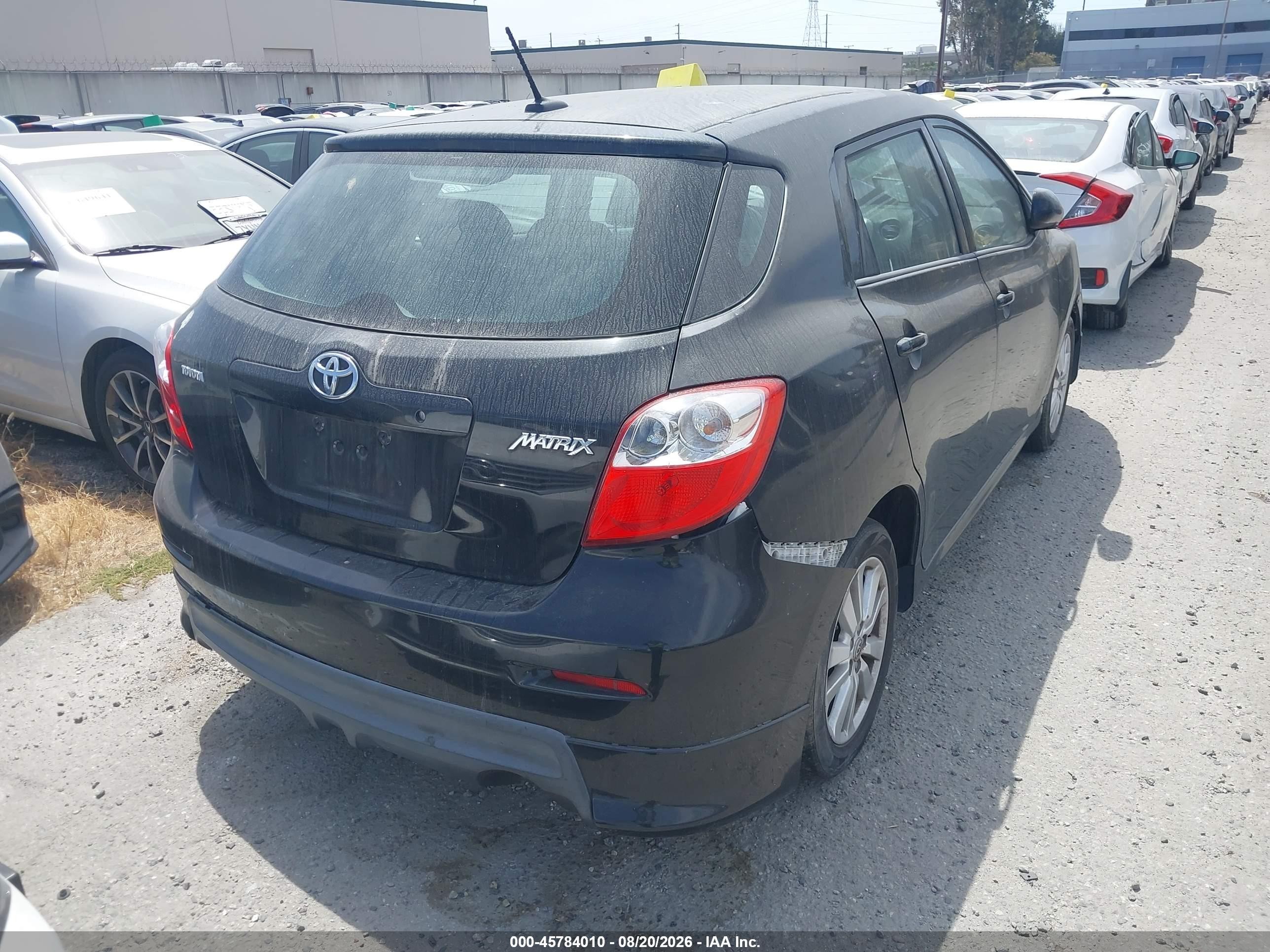 2010 Toyota Matrix   Black vin: 2T1KU4EE1AC275456